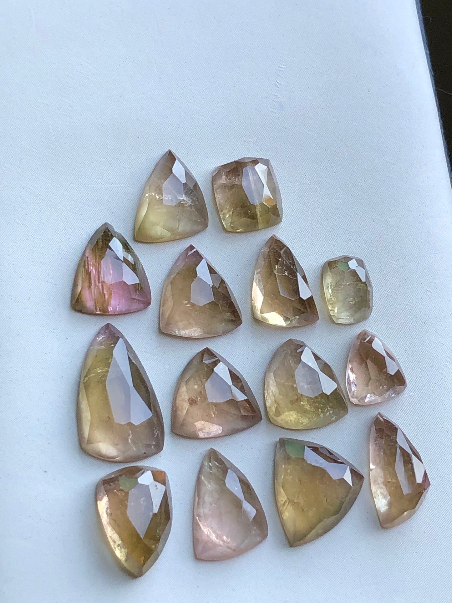 Natural tourmaline rose cuts 34 carats