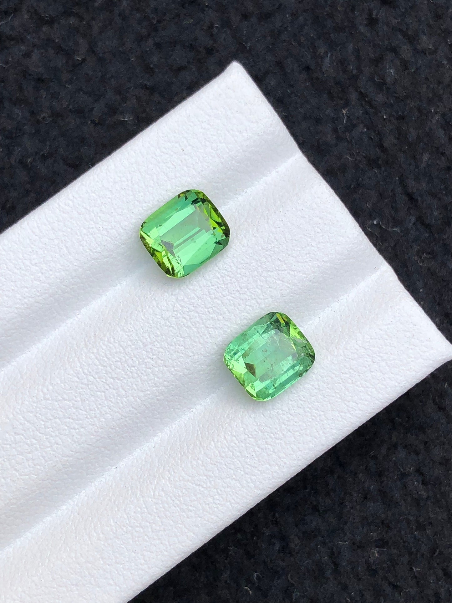 Green tourmaline pair 3.60 carats