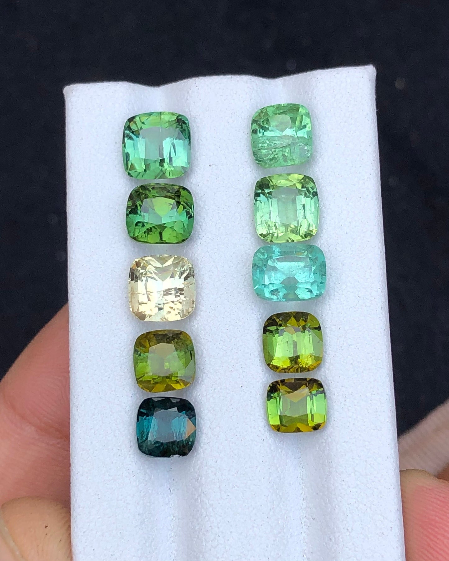 Natural faceted tourmaline 16 carats from Afghanistan