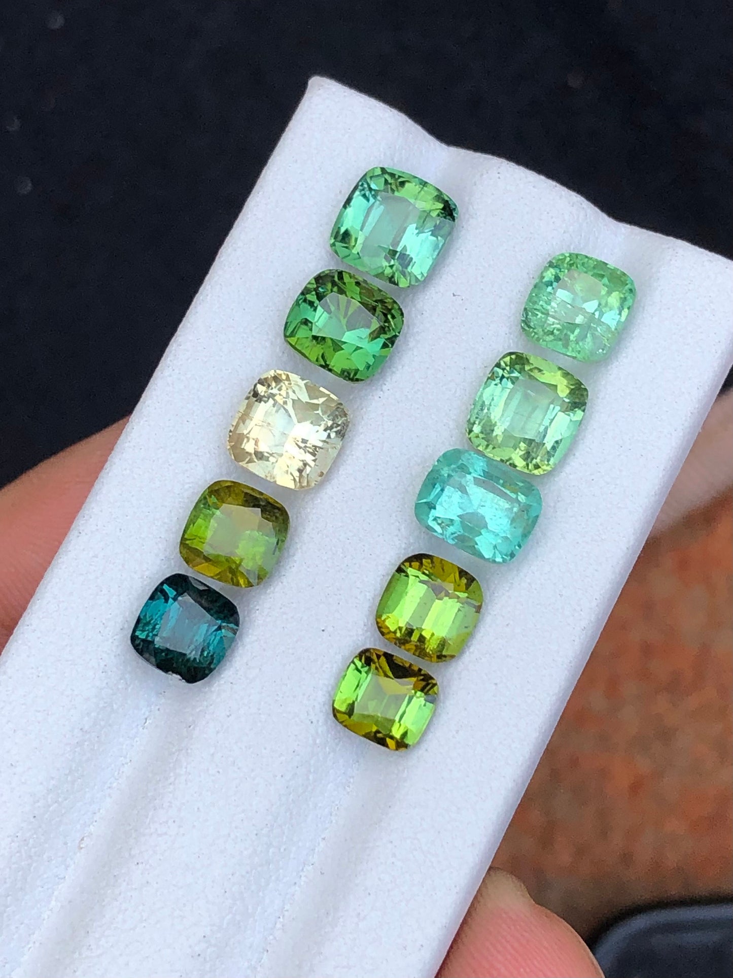 Natural faceted tourmaline 16 carats from Afghanistan