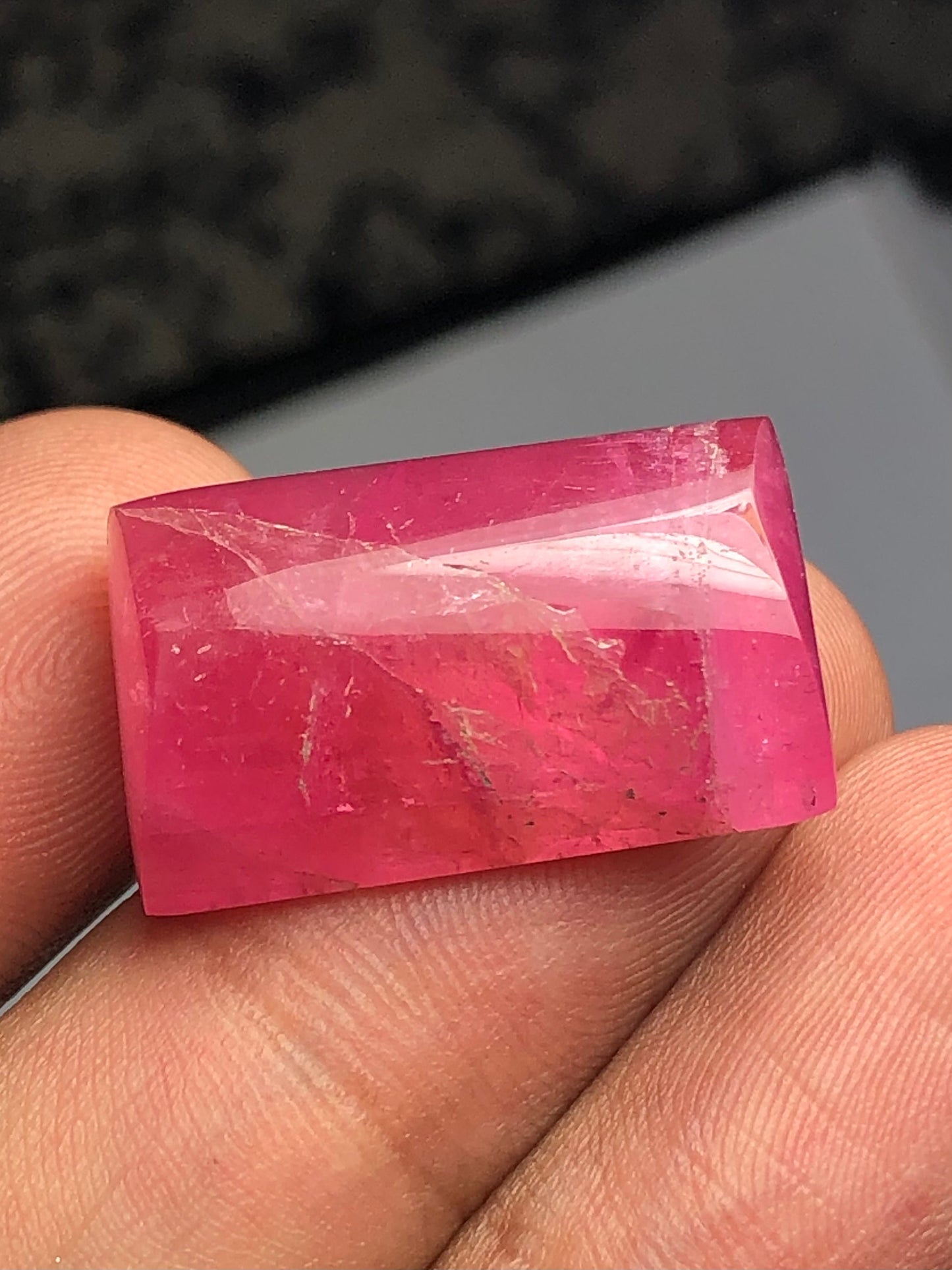 Pink tourmaline cabochon 33 carat