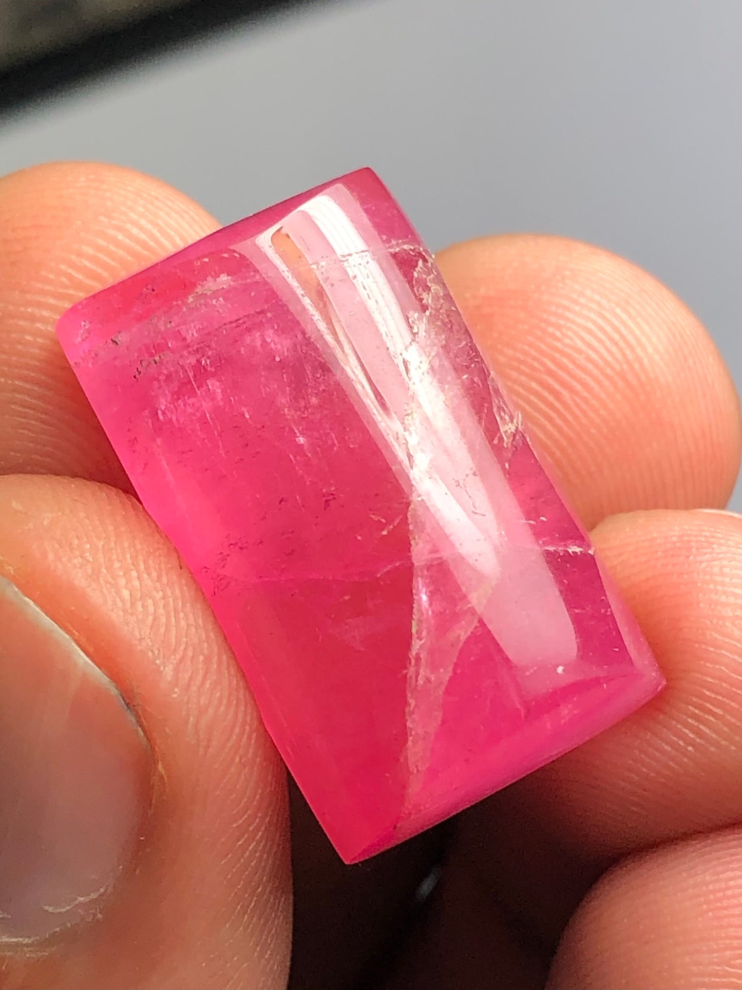 Pink tourmaline cabochon 33 carat