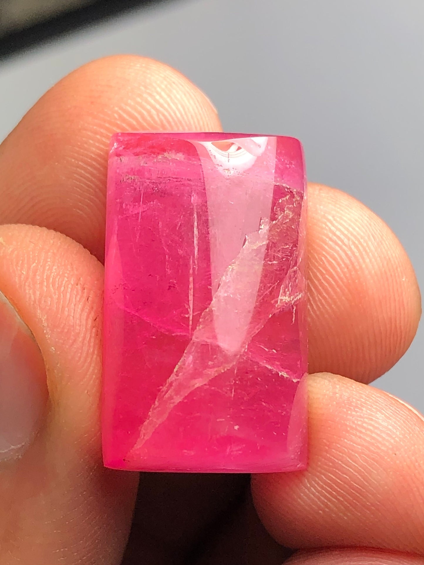 Pink tourmaline cabochon 33 carat