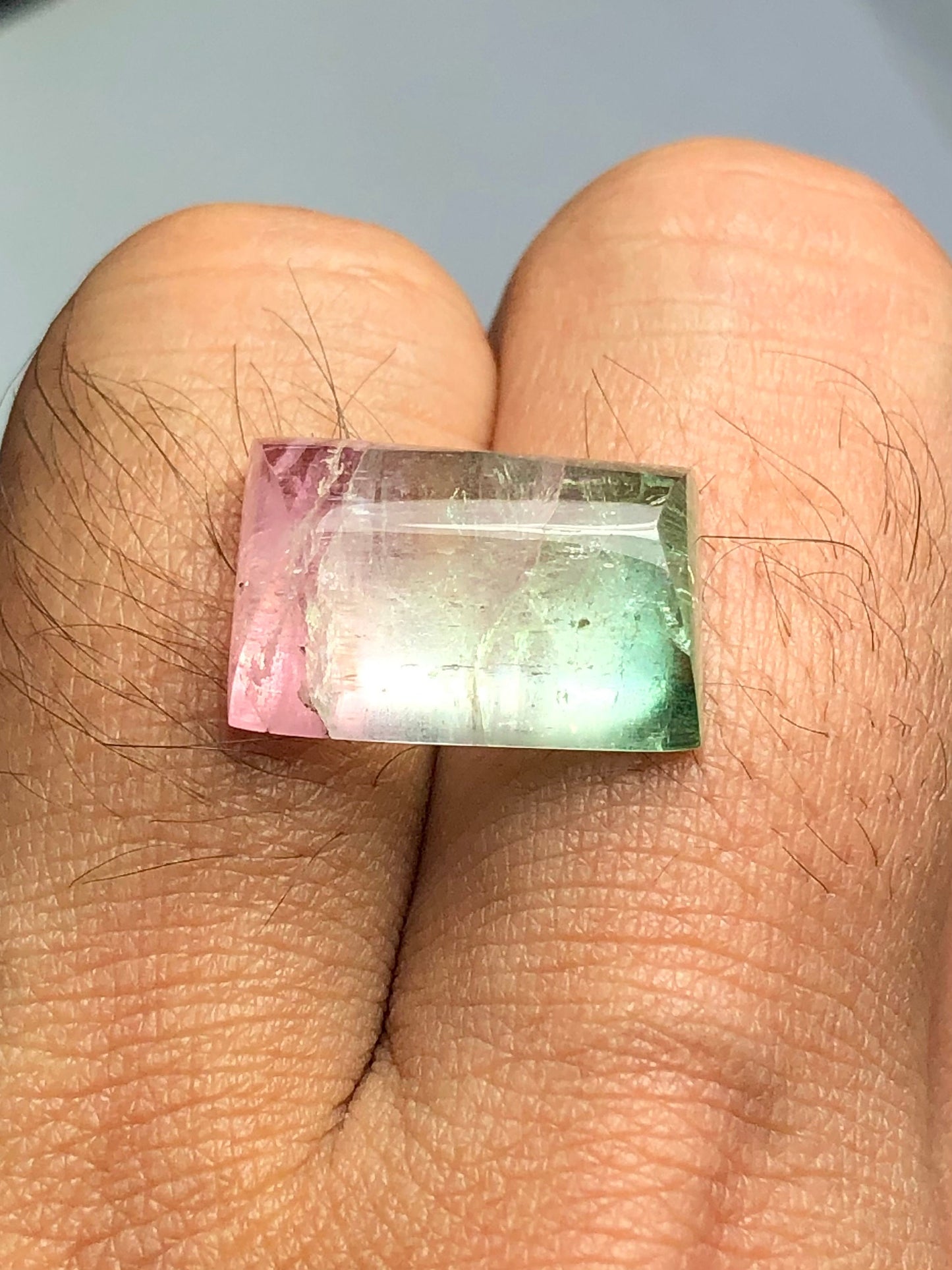 Watermelon tourmaline cabochon 14 carat