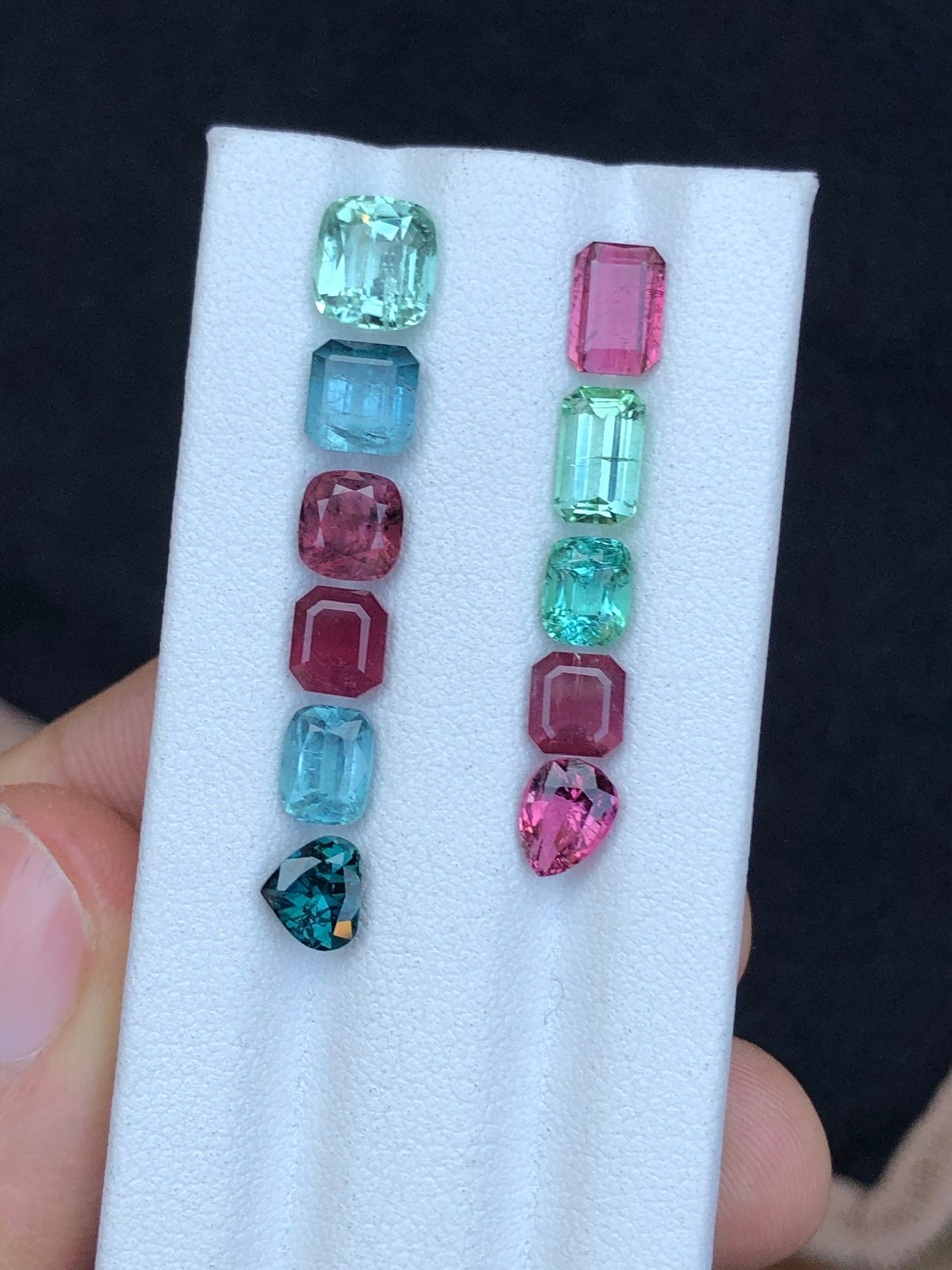 Multi colours tourmaline lot 10.80 carats