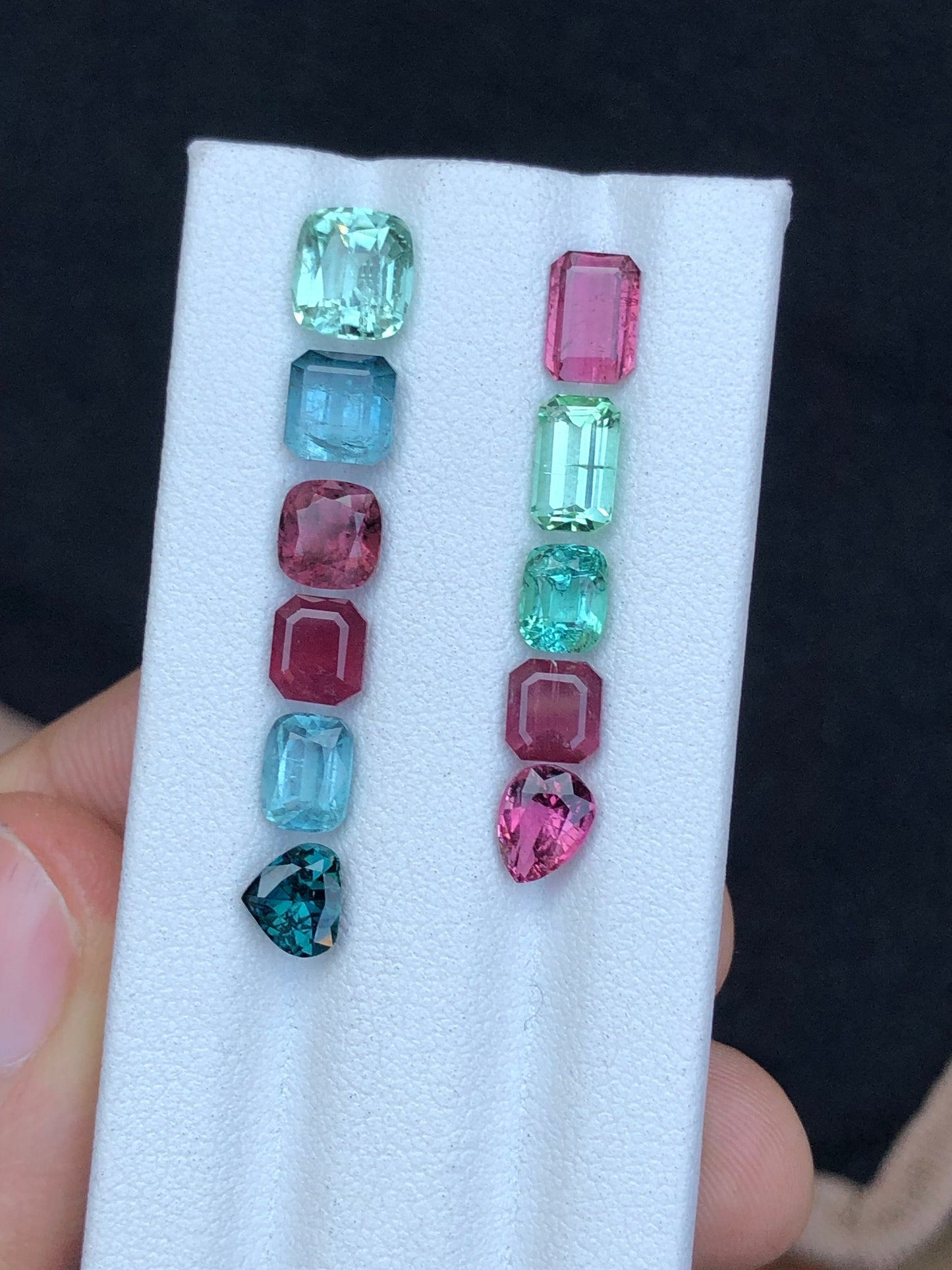 Multi colours tourmaline lot 10.80 carats