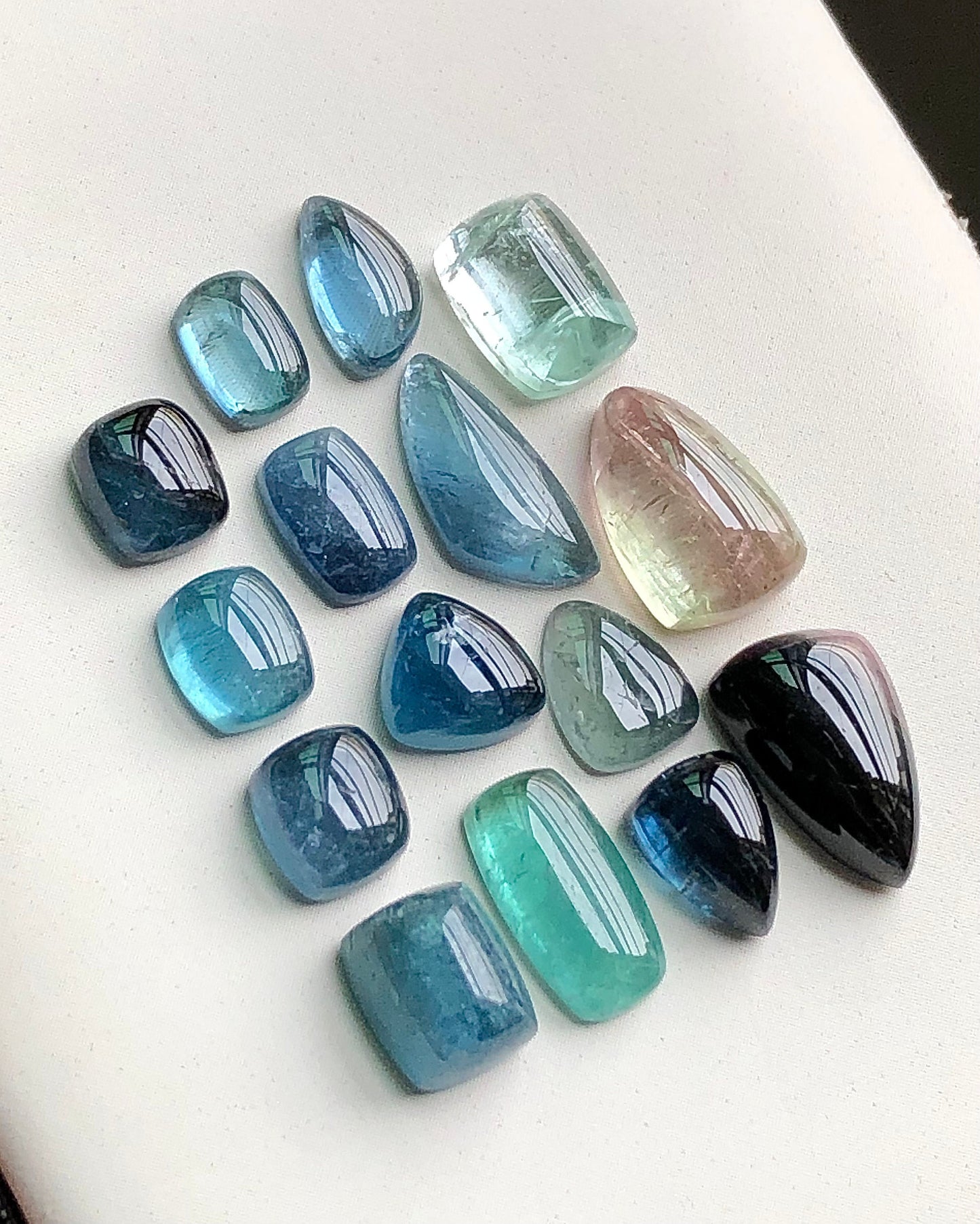 Natural afghani tourmaline cabochons 29.70 carats