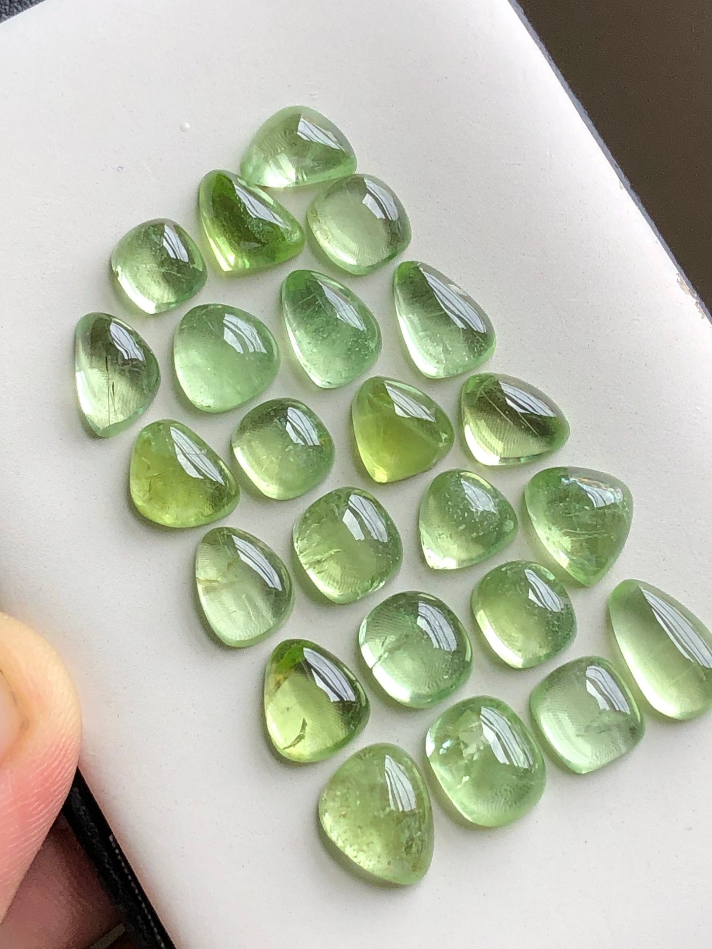 Natural peridot cabochons 56.70 carats