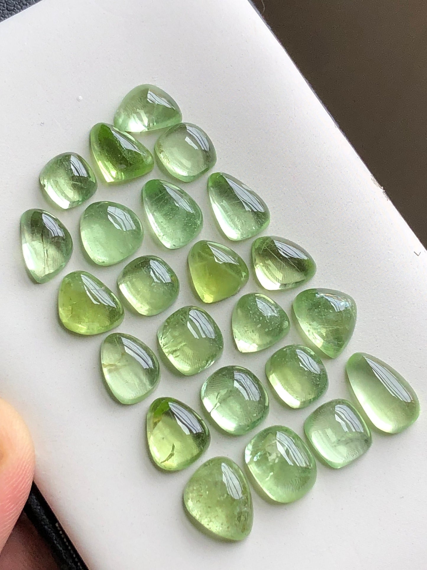 Natural peridot cabochons 56.70 carats