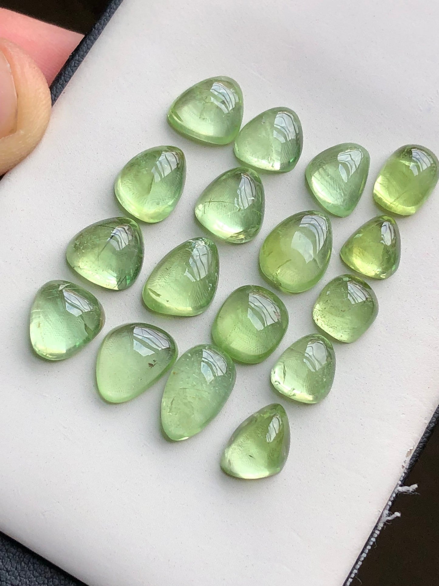 Natural peridot cabochons 50 carats