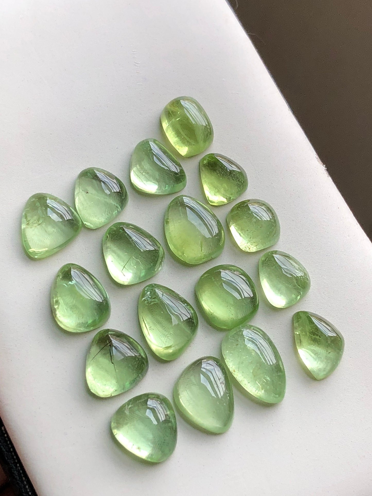 Natural peridot cabochons 50 carats