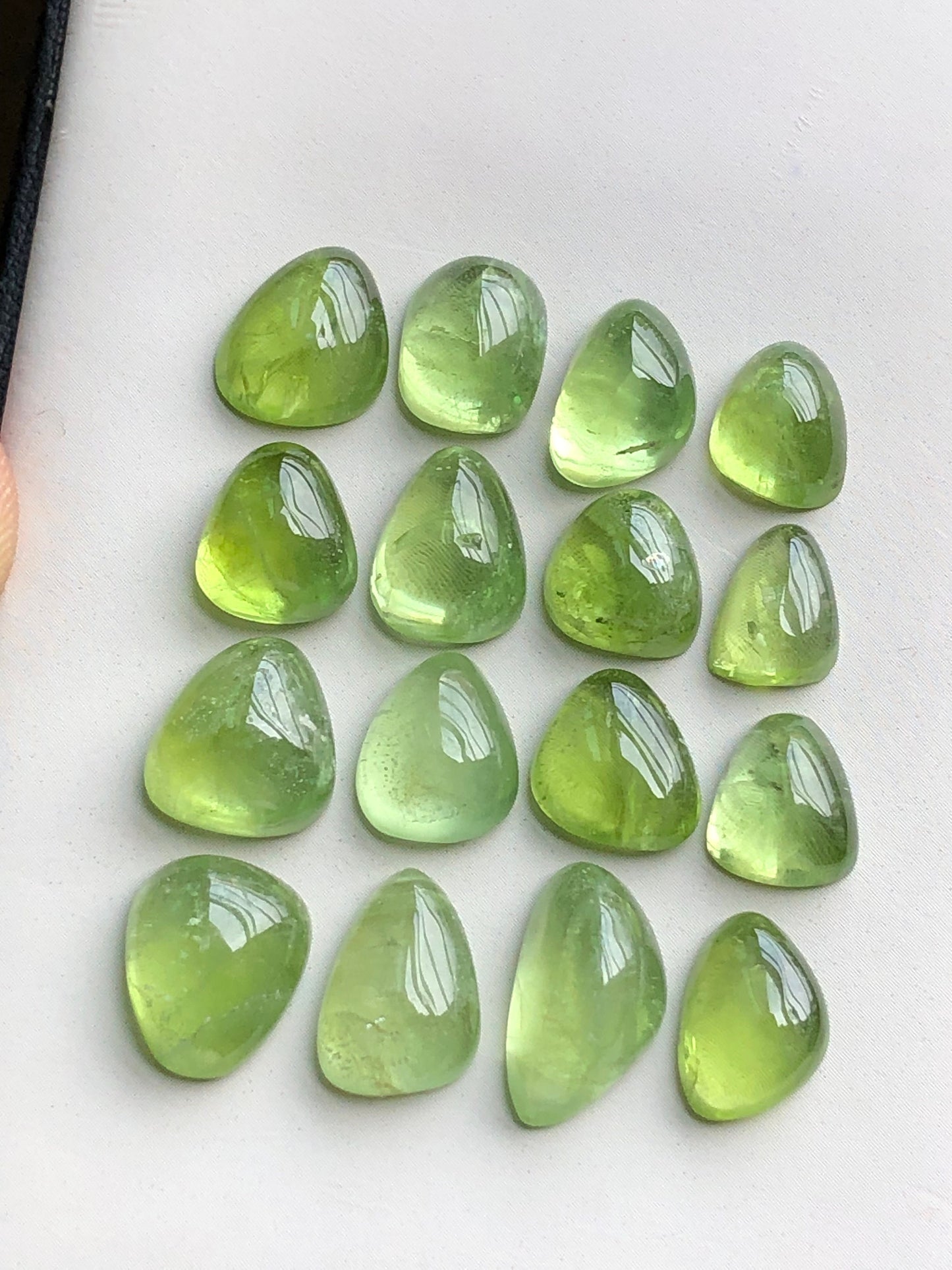 Natural peridot cabochons 57.90 carats