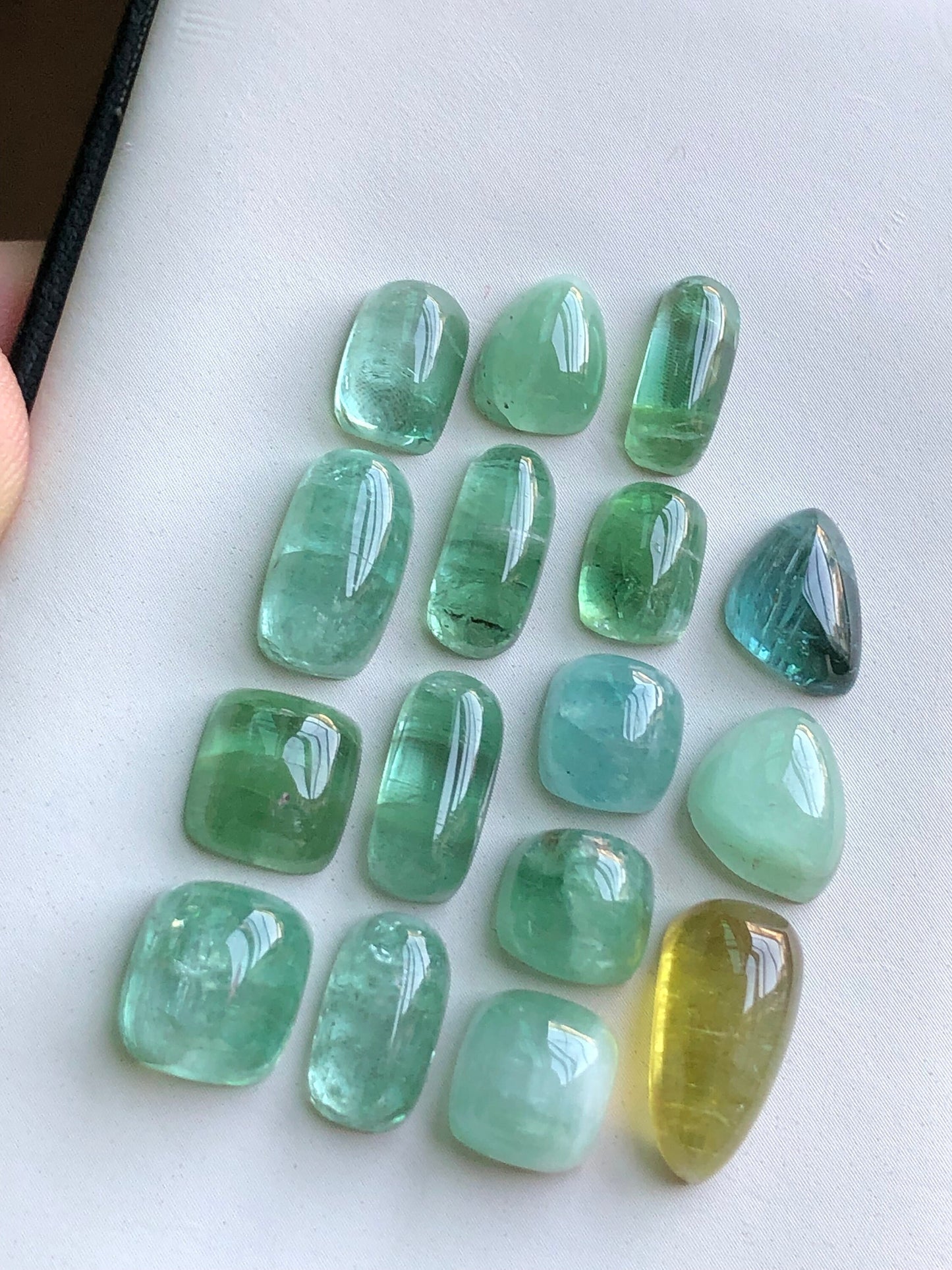 Natural tourmaline cabochons 50 carats