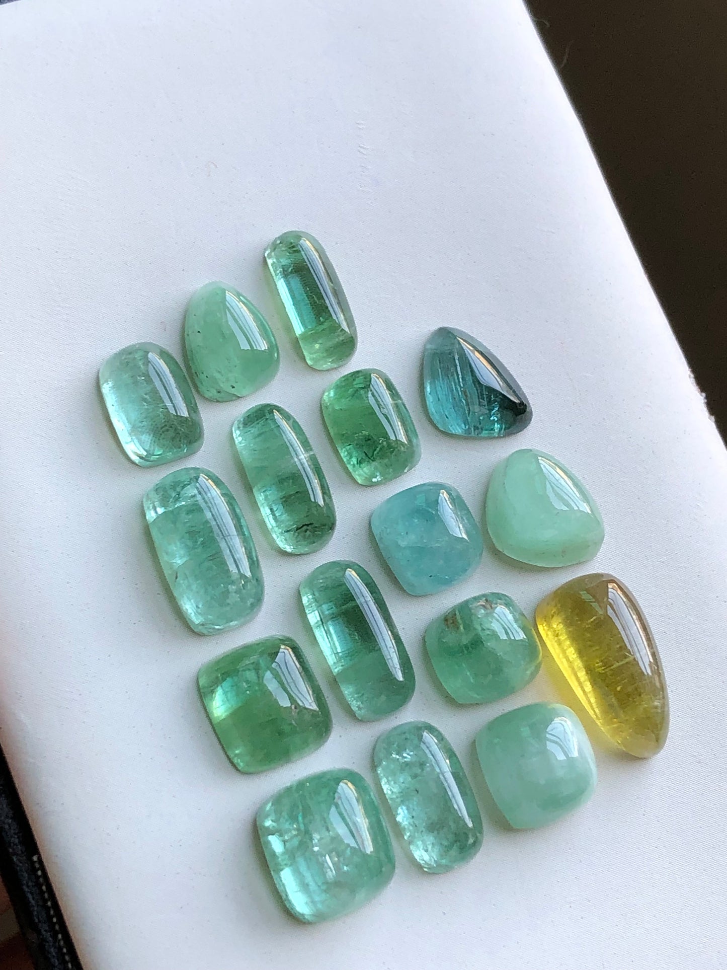 Natural tourmaline cabochons 50 carats