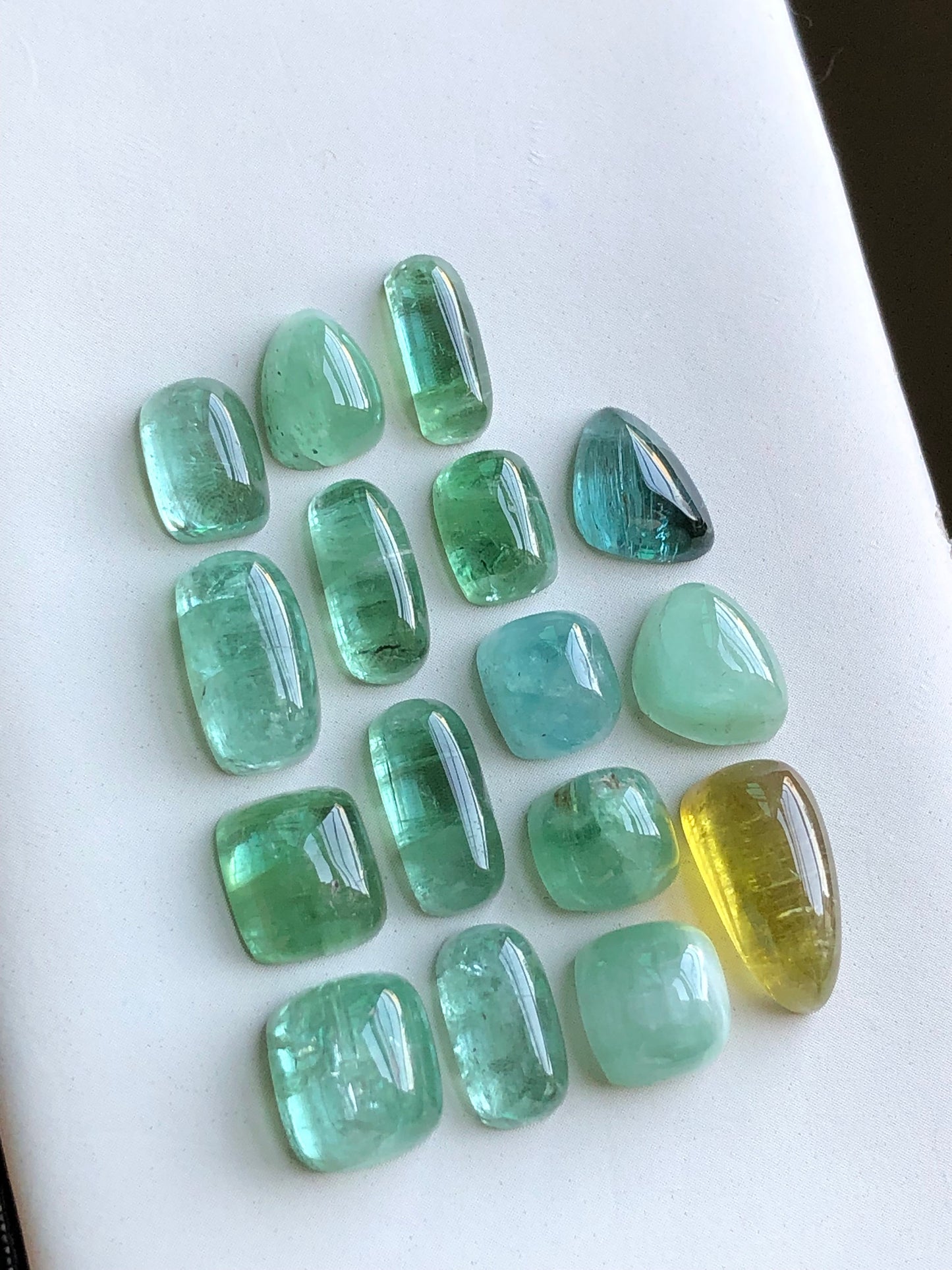 Natural tourmaline cabochons 50 carats