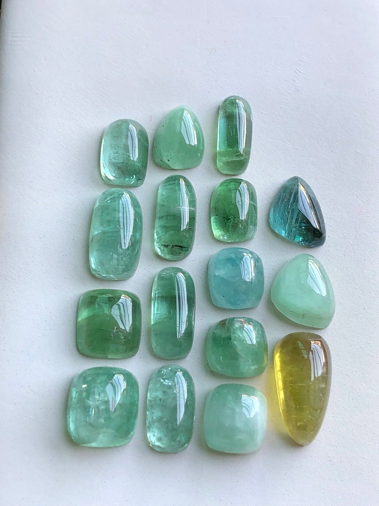 Natural tourmaline cabochons 50 carats