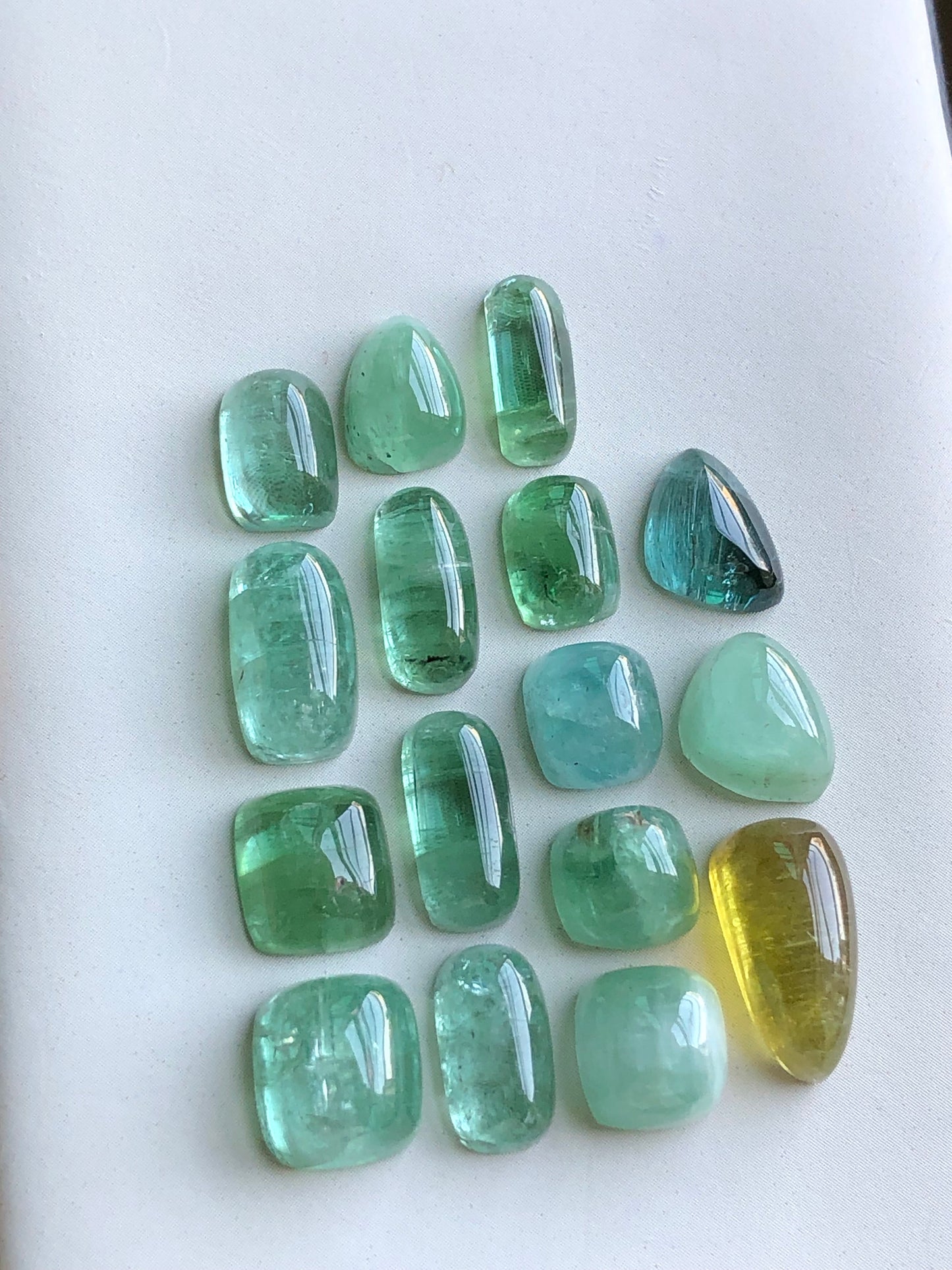 Natural tourmaline cabochons 50 carats