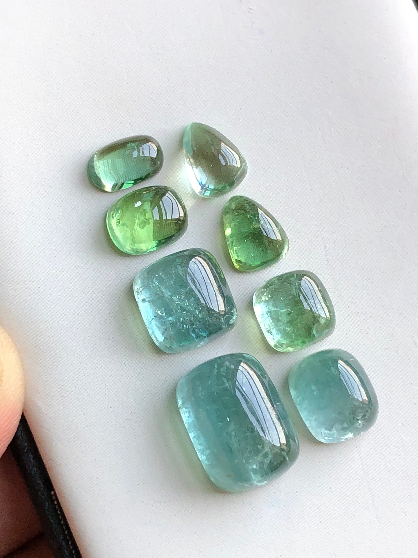 Natural tourmaline cabochons 35 carats