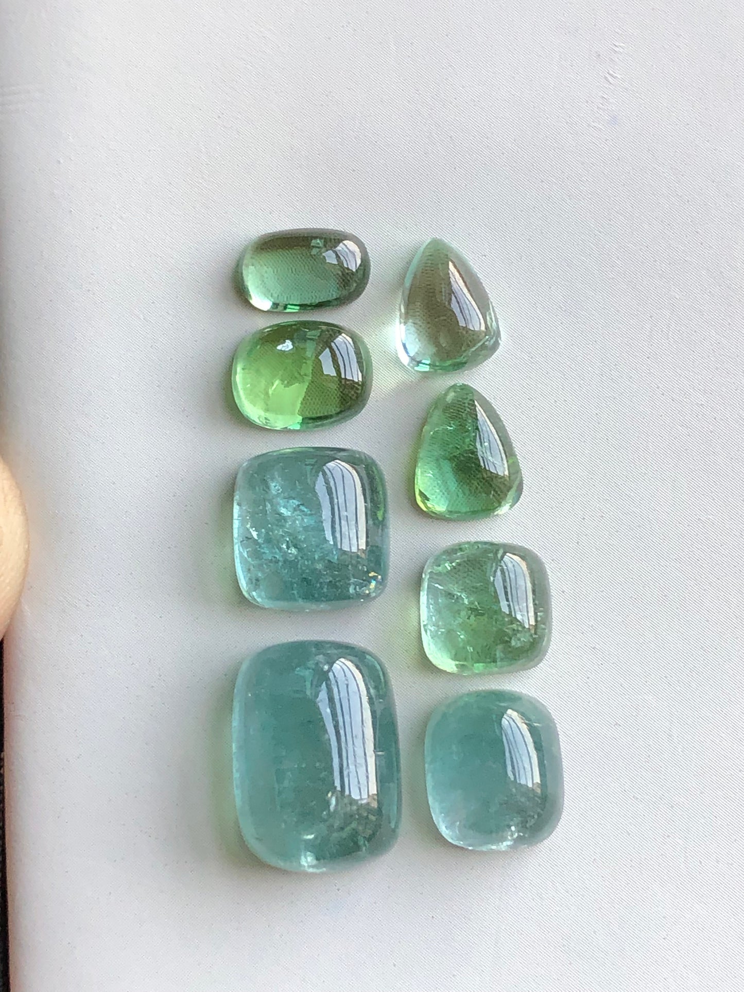 Natural tourmaline cabochons 35 carats