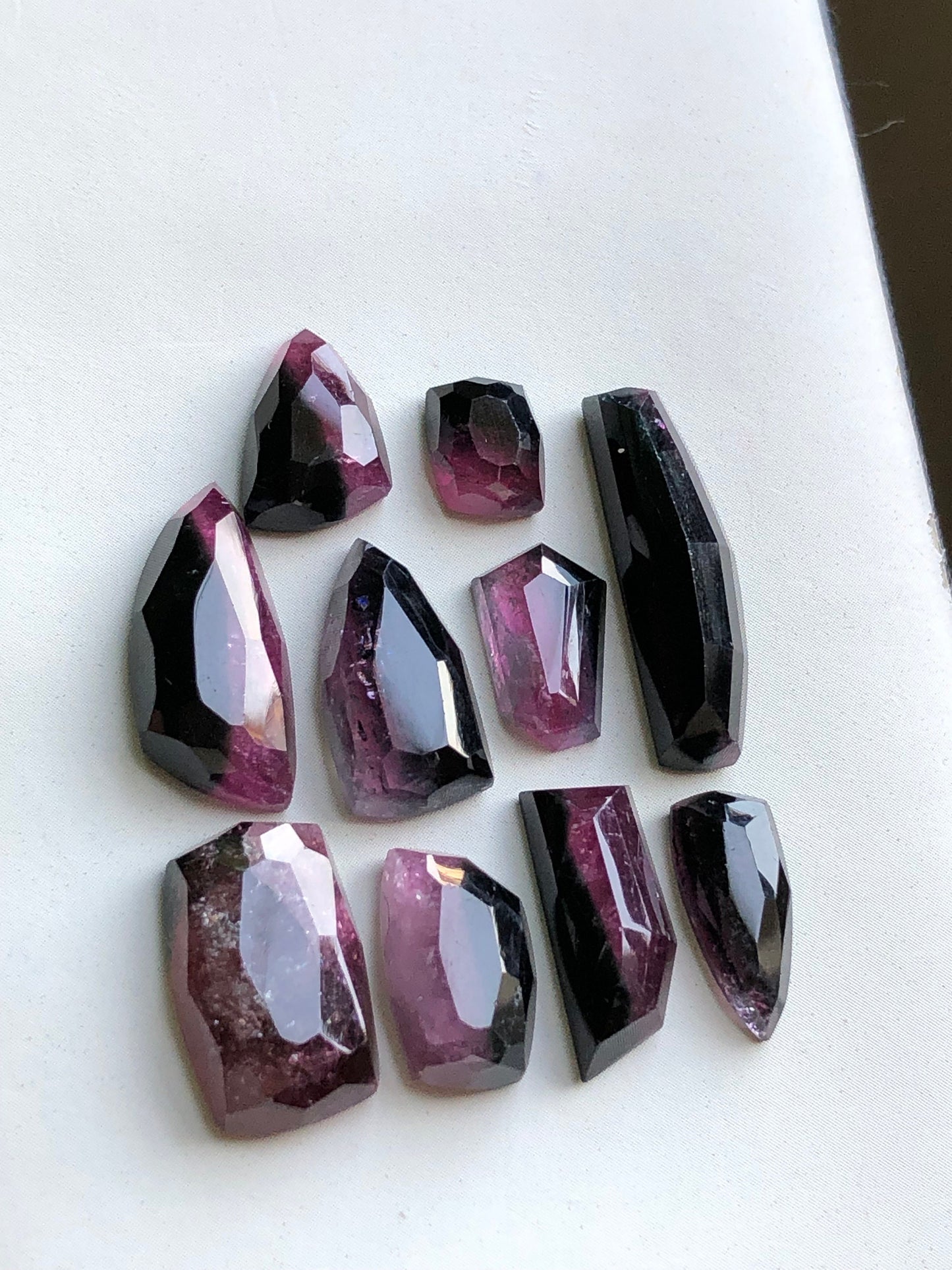 47 carats natural tourmaline rosecuts available for sale