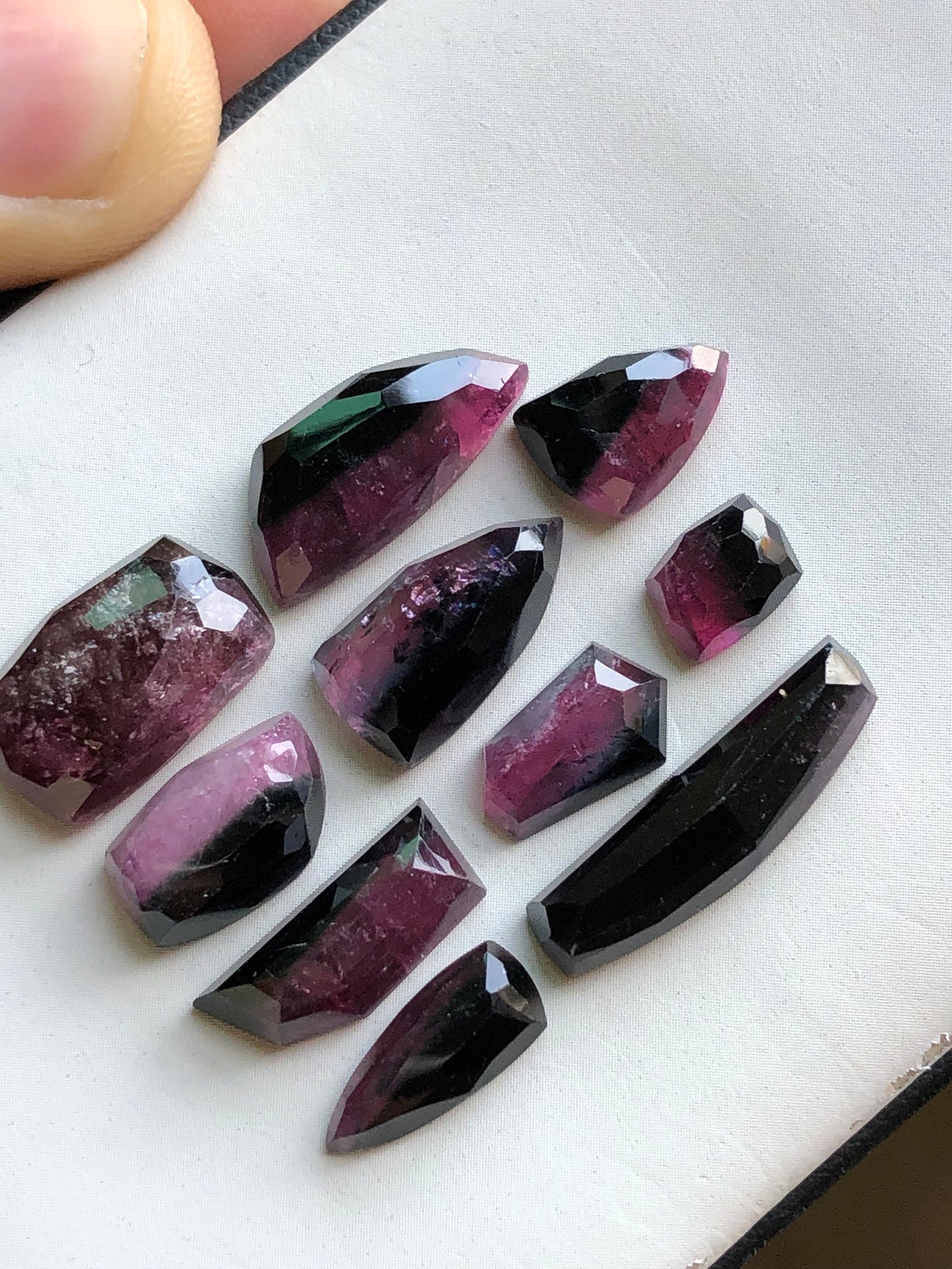 47 carats natural tourmaline rosecuts available for sale