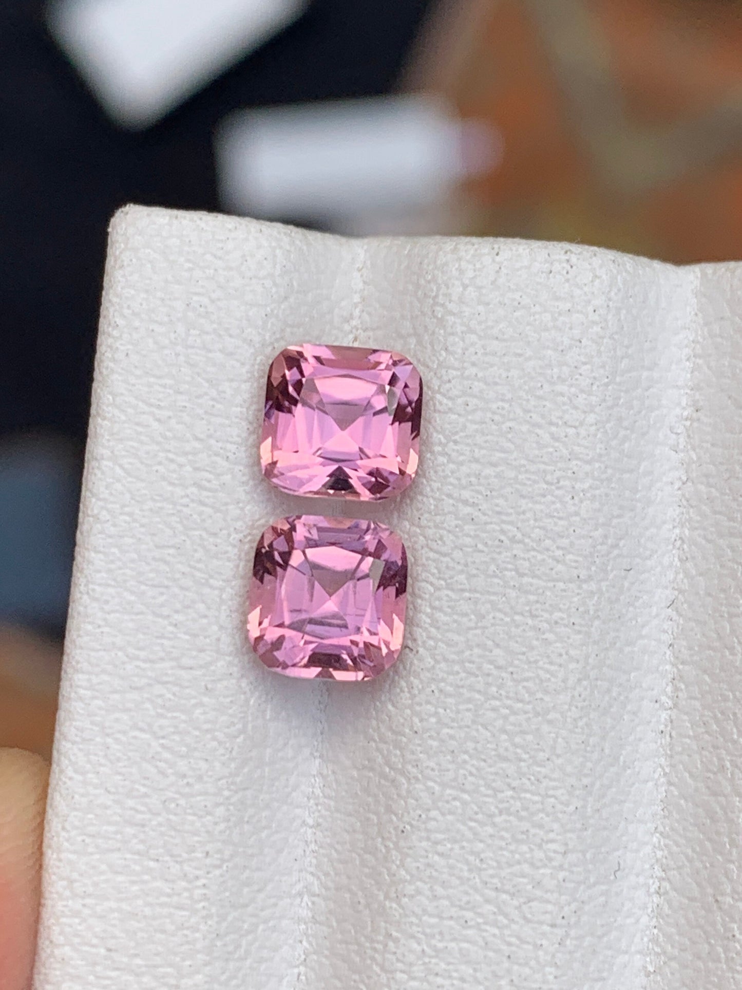 Pink tourmaline pair 2.95 carats