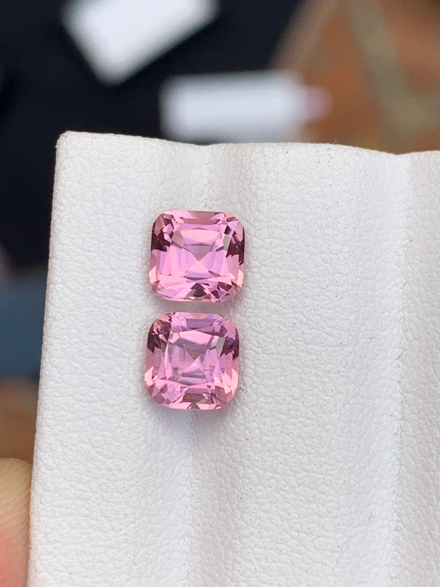 Pink tourmaline pair 2.95 carats