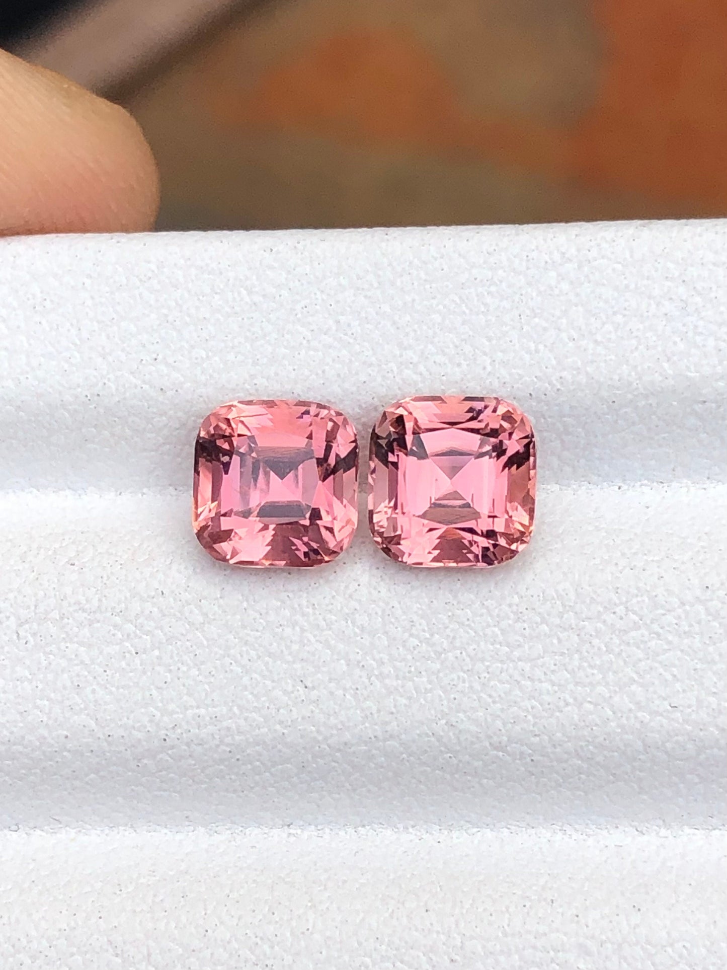 Pink tourmaline pair 2.90 carats