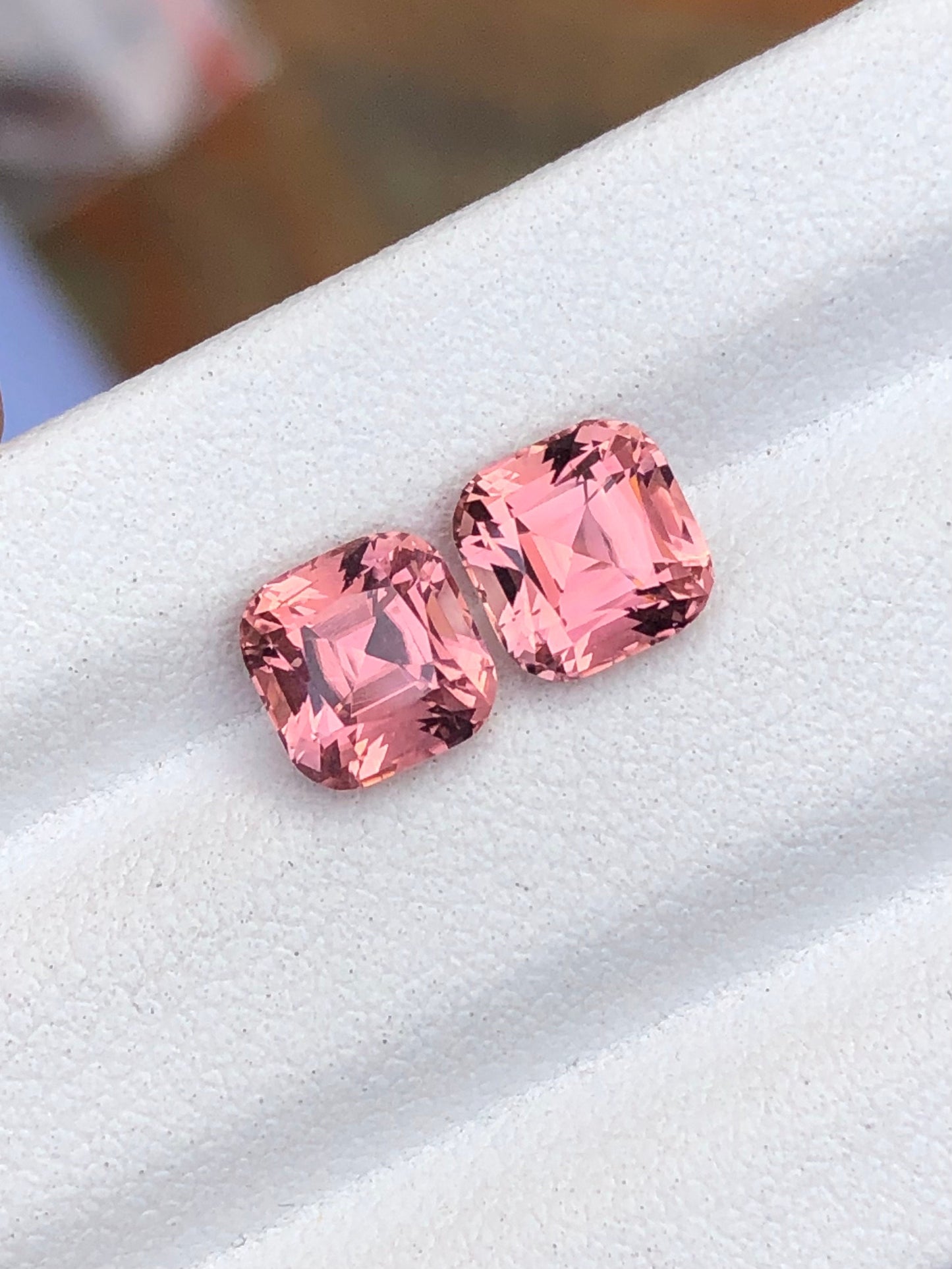 Pink tourmaline pair 2.90 carats