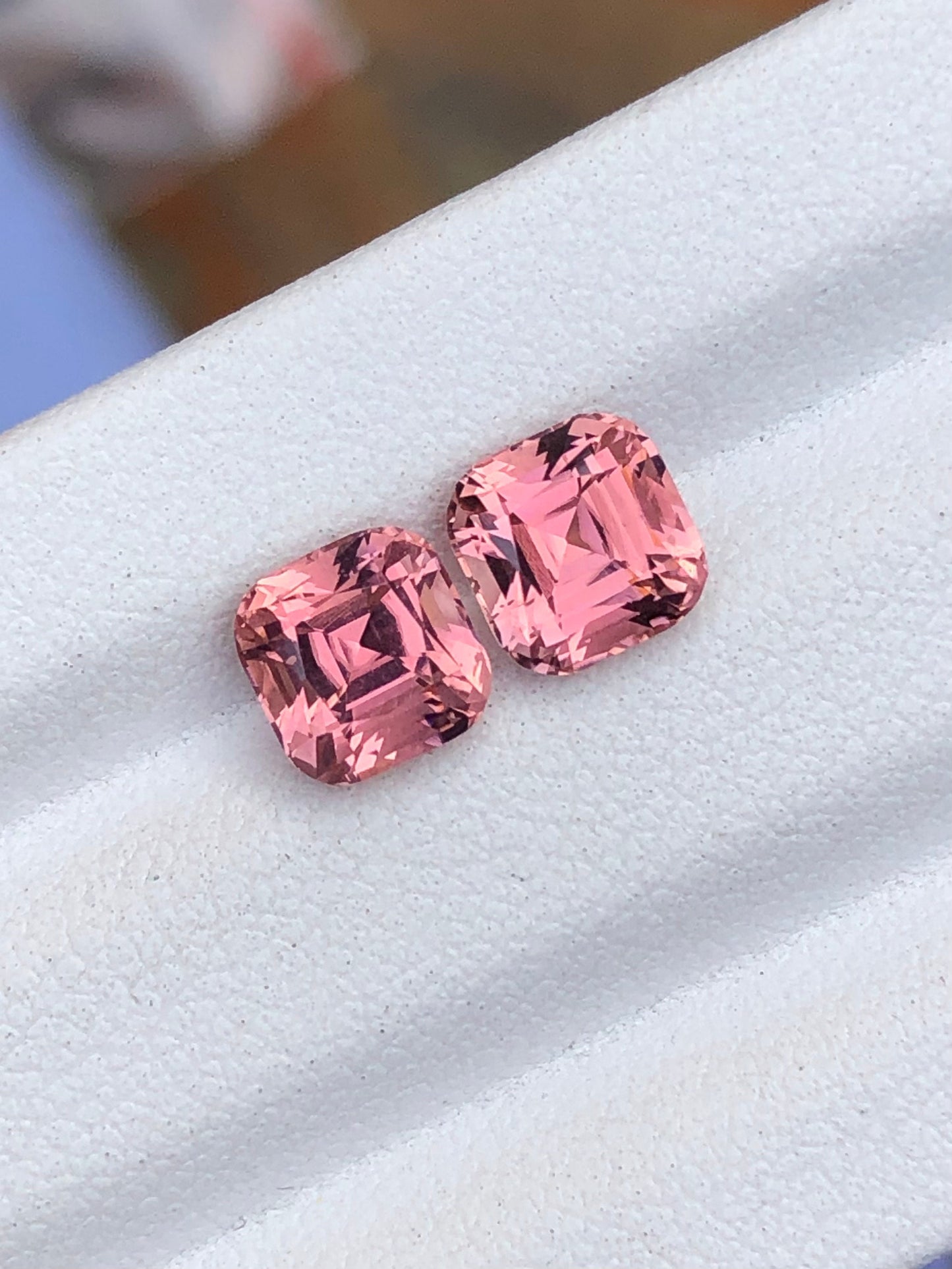 Pink tourmaline pair 2.90 carats