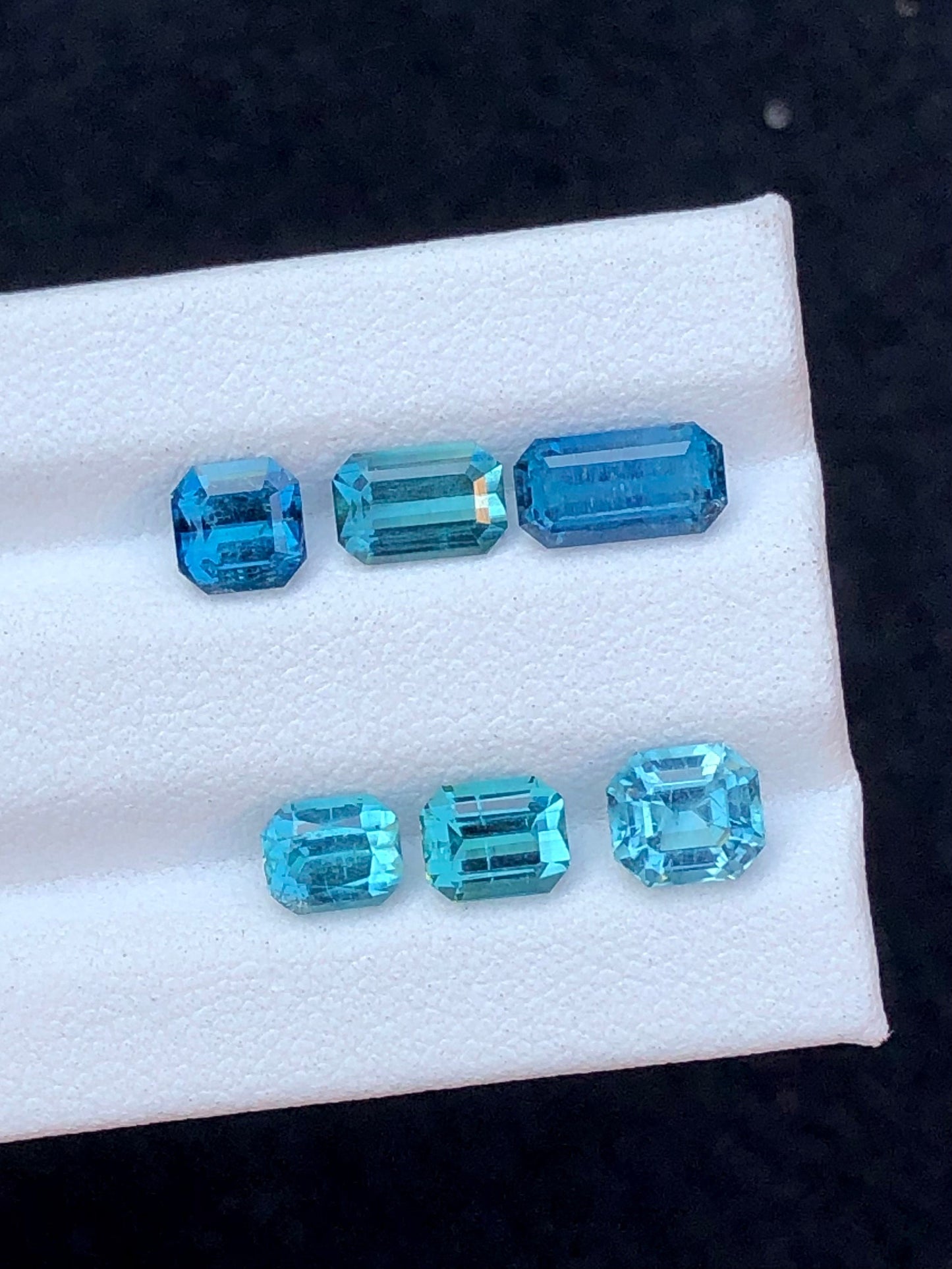 Blue tourmaline lot 5.50 carats