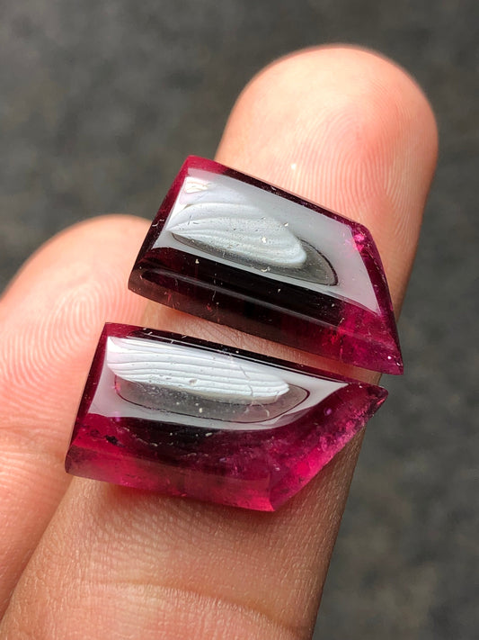 Natural tourmaline pair 26 carat