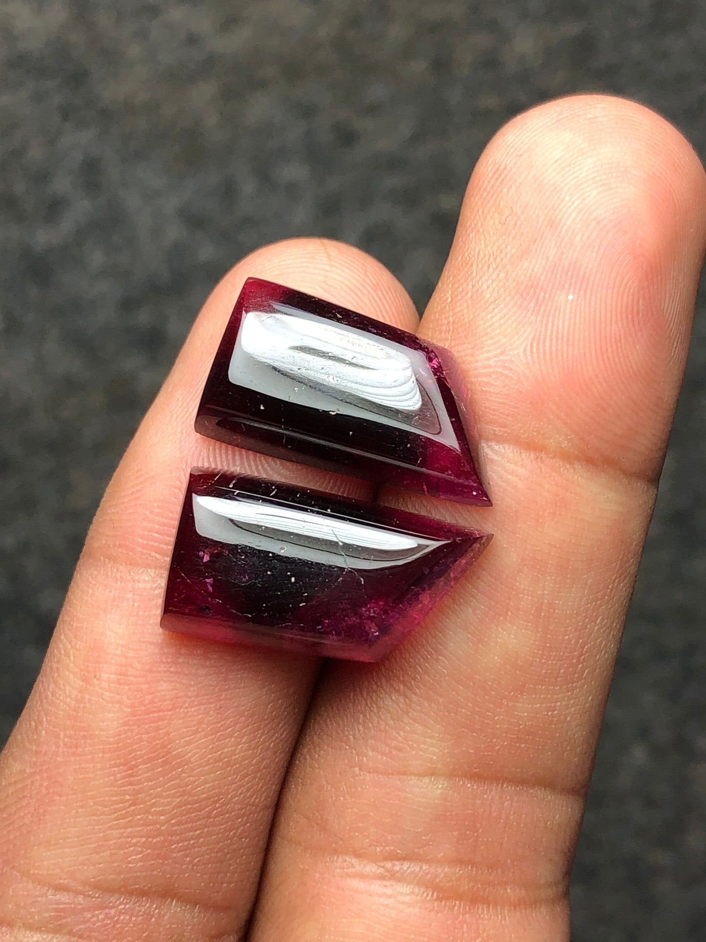 Natural tourmaline pair 26 carat