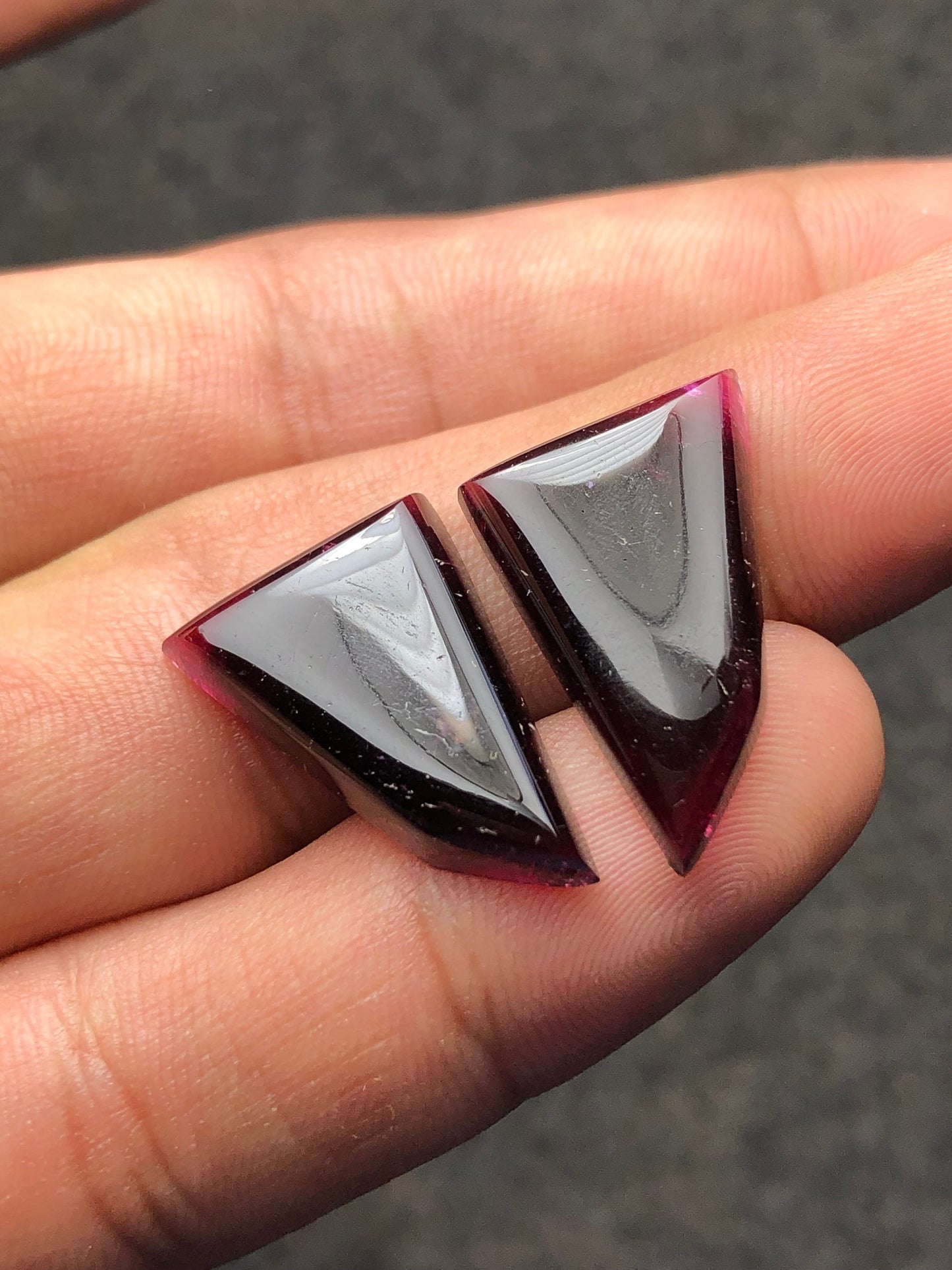 Natural tourmaline pair 23.50