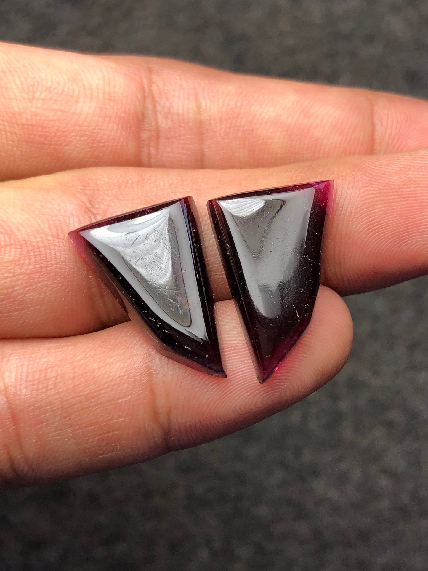 Natural tourmaline pair 23.50