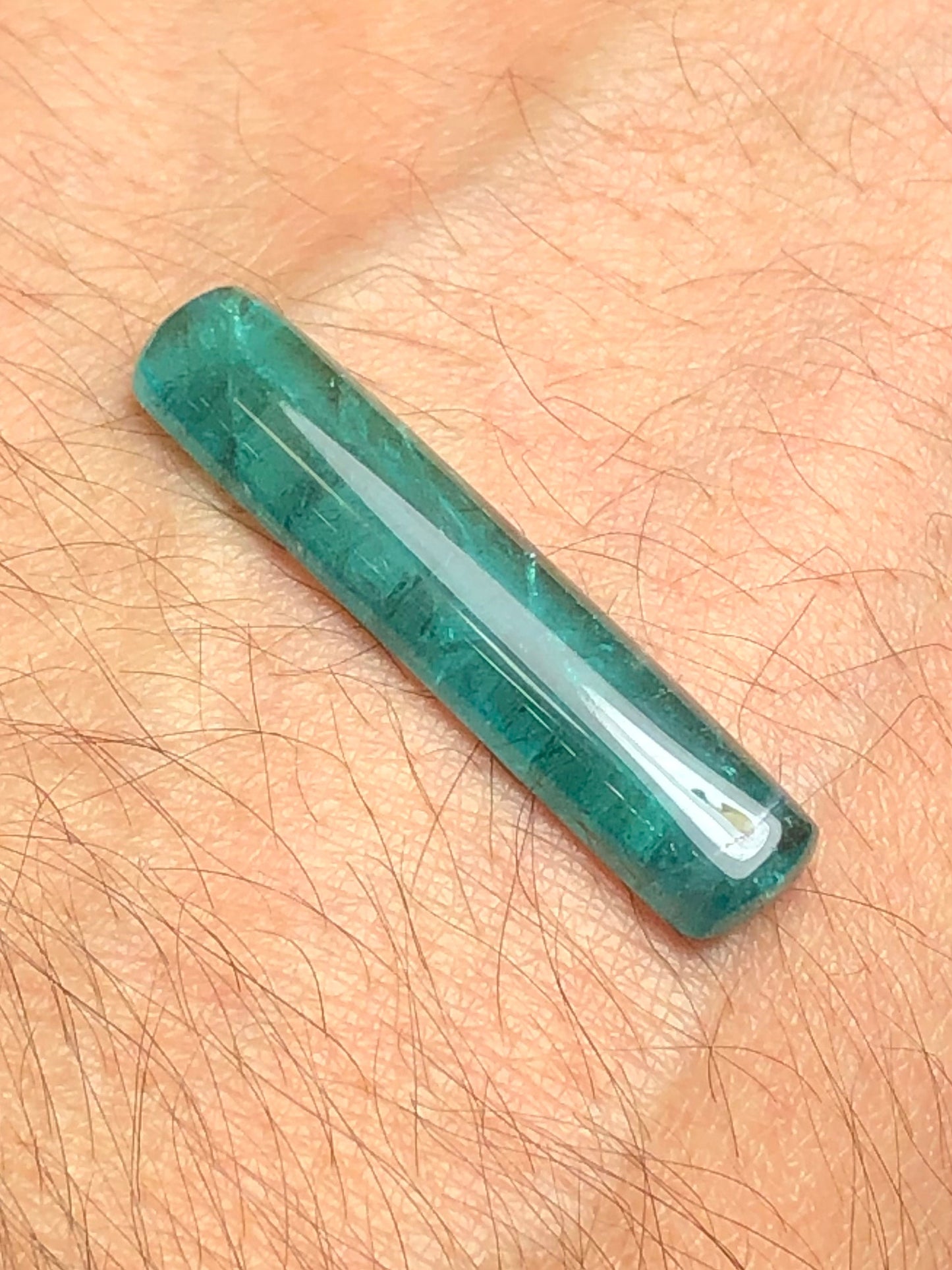 Lagoon blue tourmaline cabochon 10.90 carat