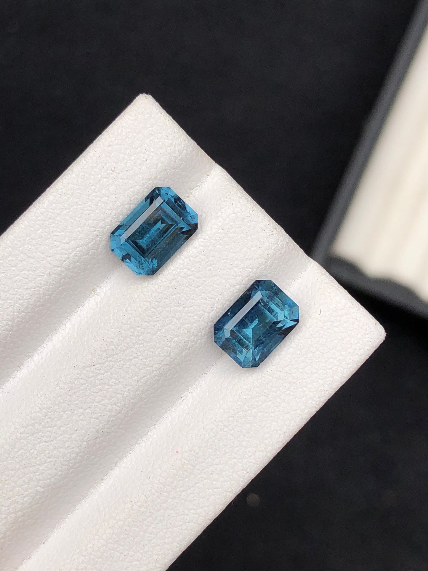 Blue tourmalines 3.25 carats