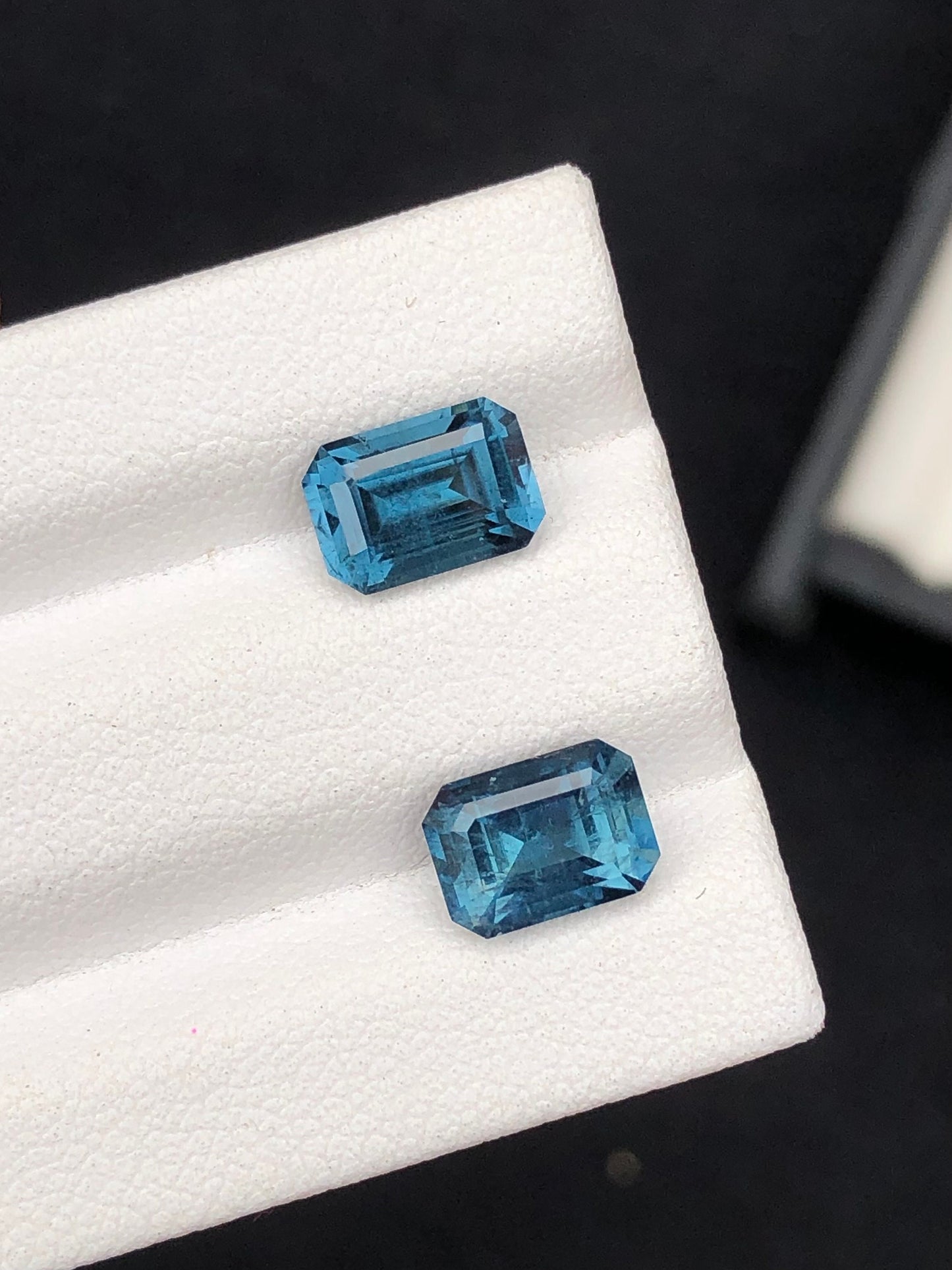 Blue tourmalines 3.25 carats