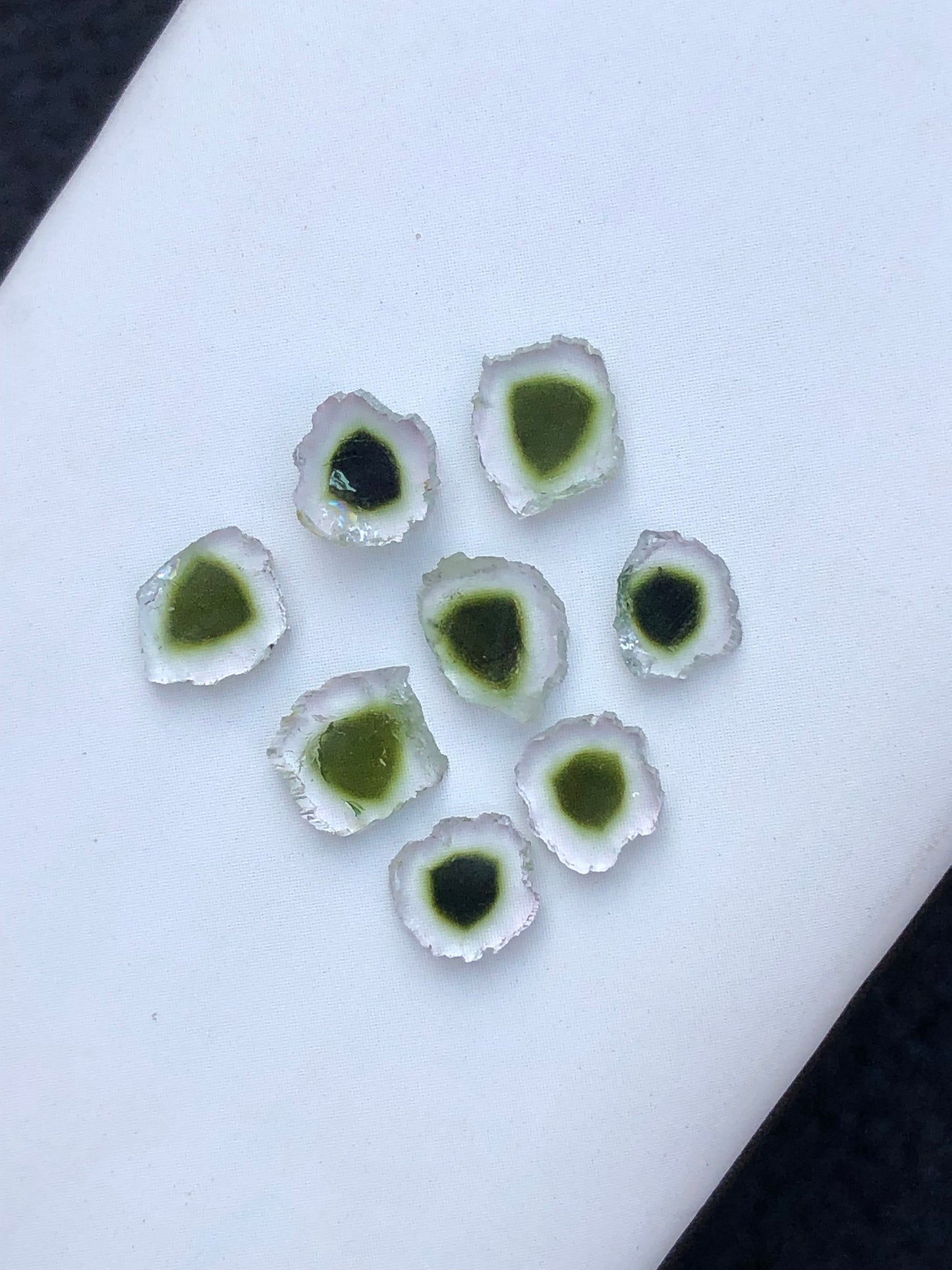 Natural tourmaline slices 6.80 carats