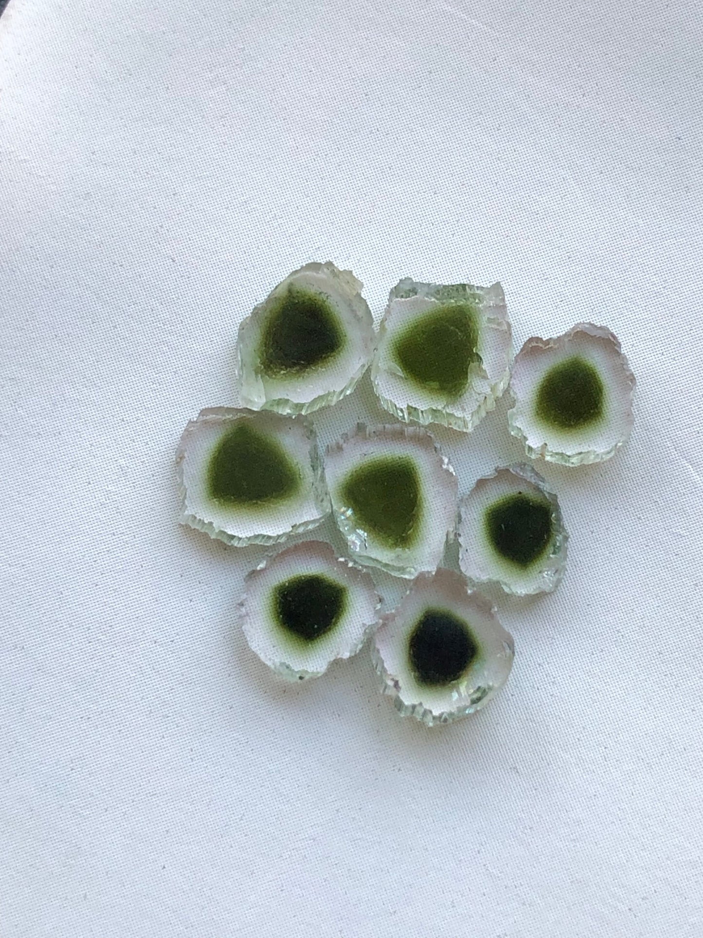 Natural tourmaline slices 6.80 carats