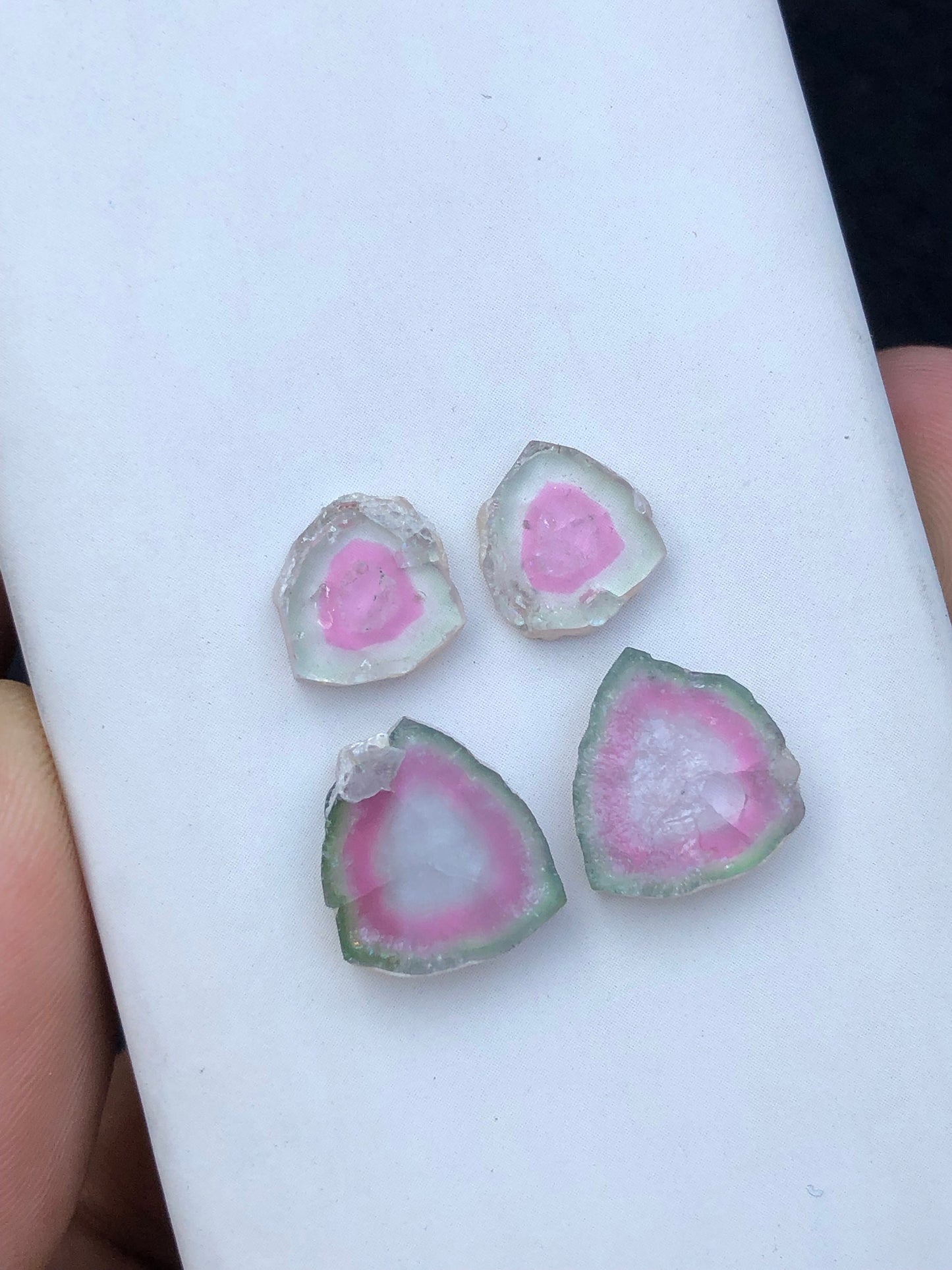 Natural tourmaline slices pairs 16.70 carats