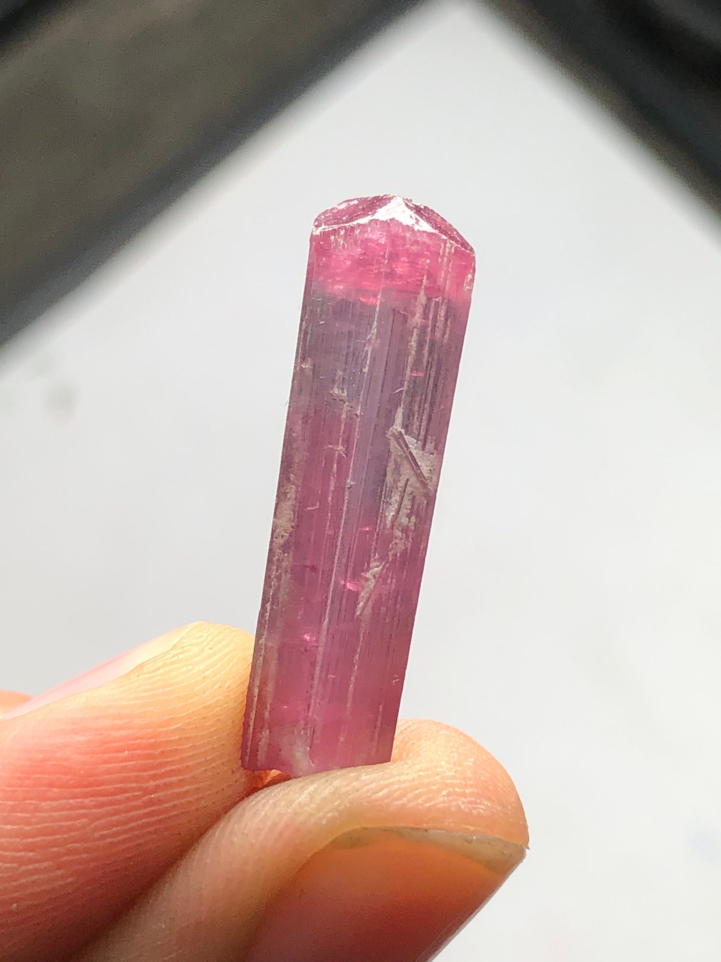 Tri colour tourmaline crystal 11.60 carat