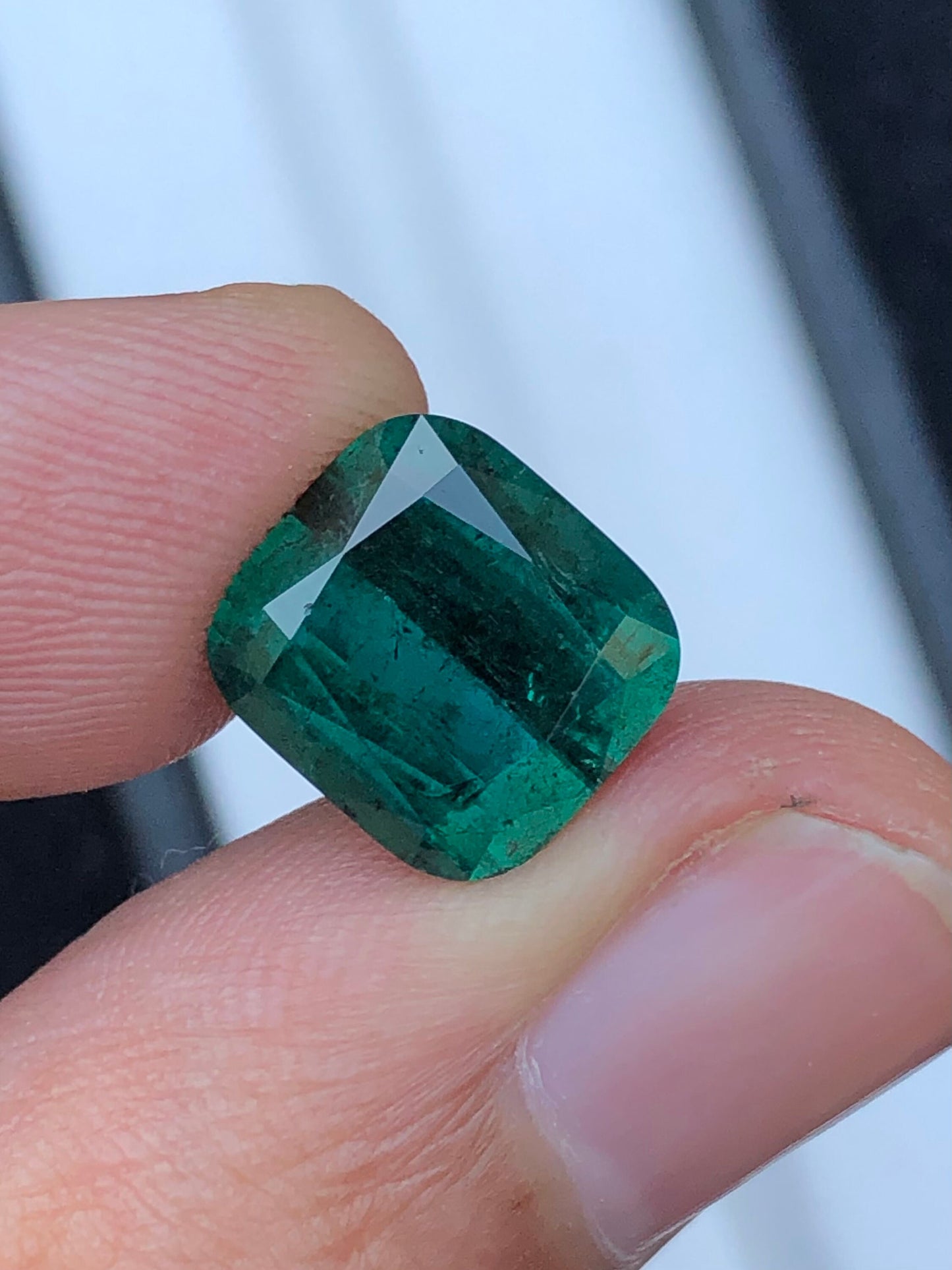 Greenish blue tourmaline 5.80 carat