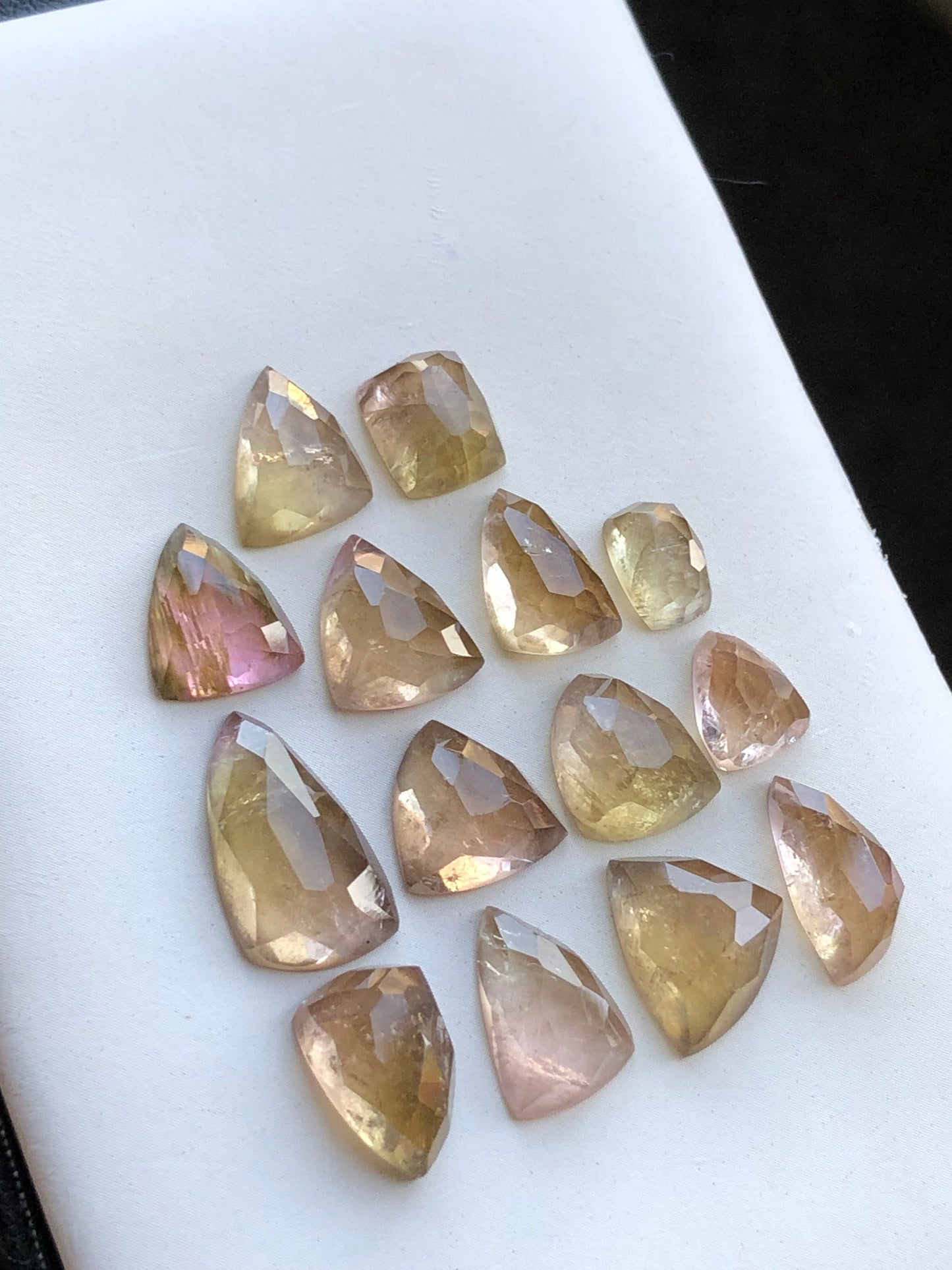 Natural tourmaline rose cuts 34 carats