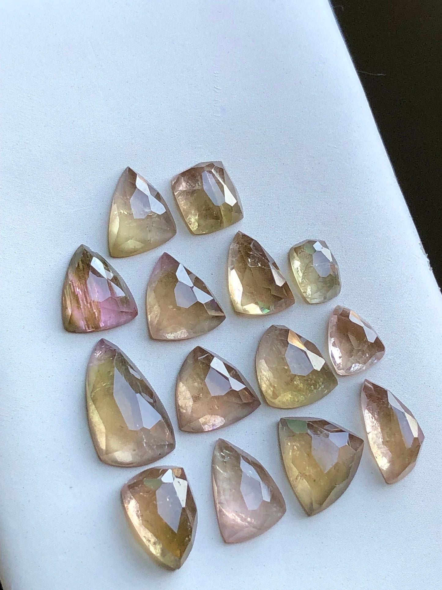 Natural tourmaline rose cuts 34 carats