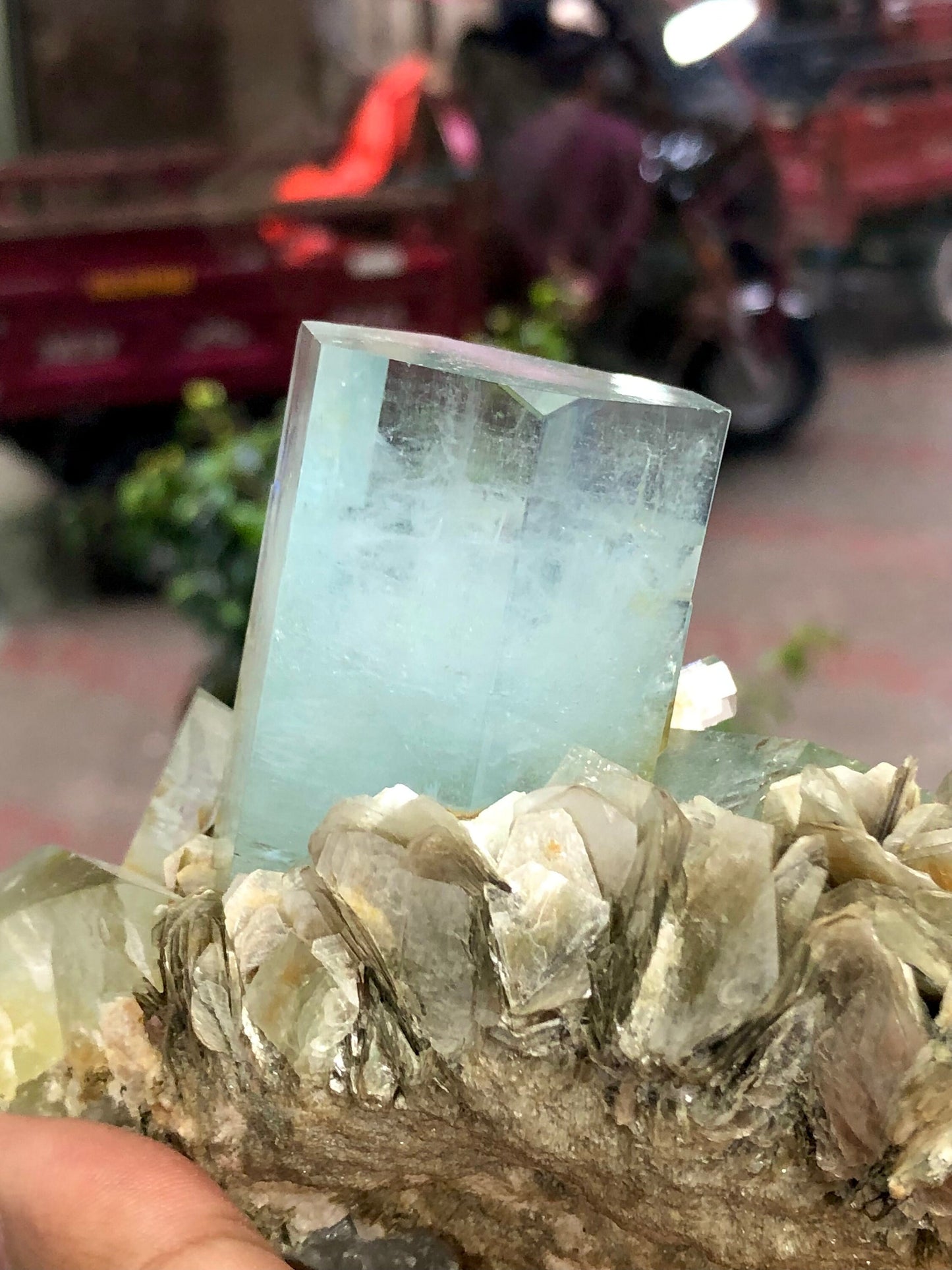 Natural aquamarine spicemen from Pakistan nagar