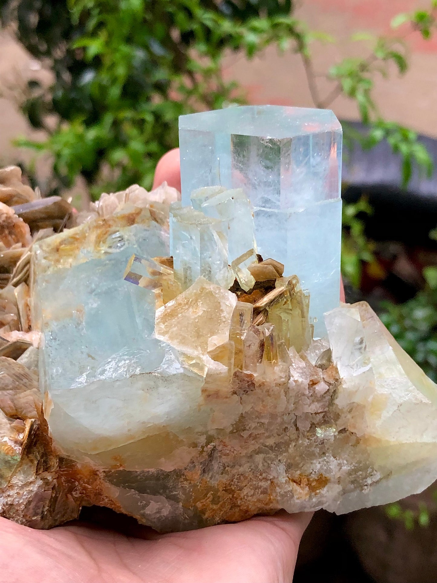 Natural aquamarine spicemen from Pakistan nagar