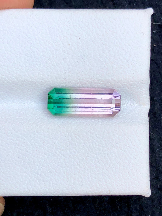 Rare bi colour tourmaline 2.80 carats