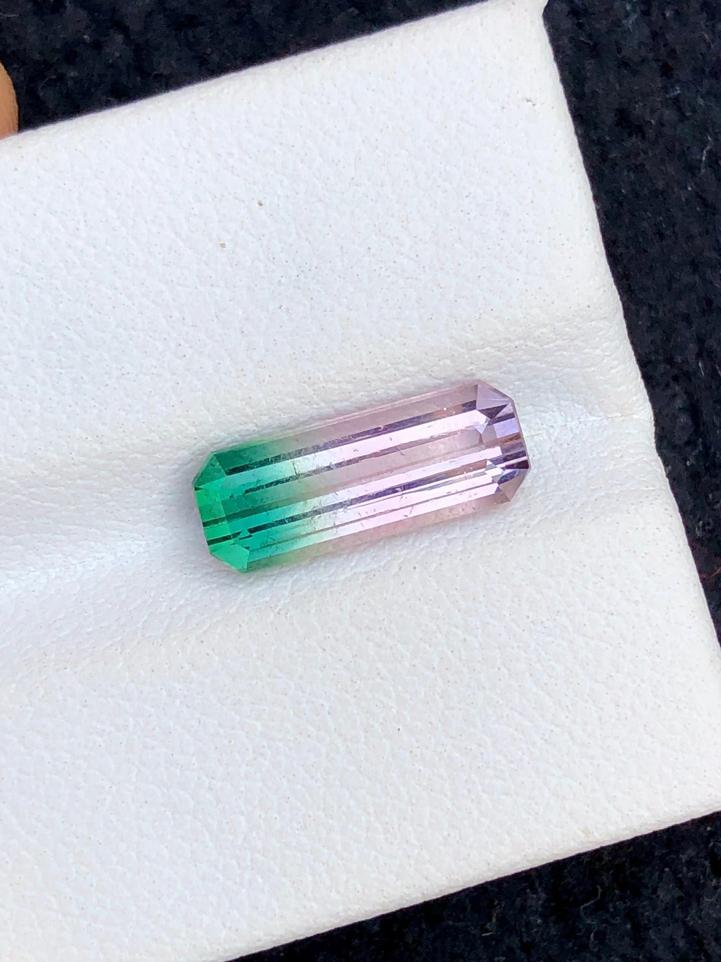 Rare bi colour tourmaline 2.80 carats