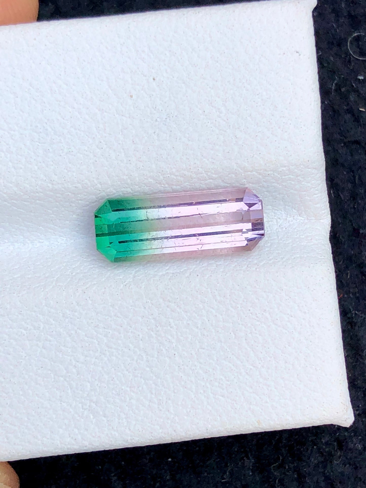 Rare bi colour tourmaline 2.80 carats